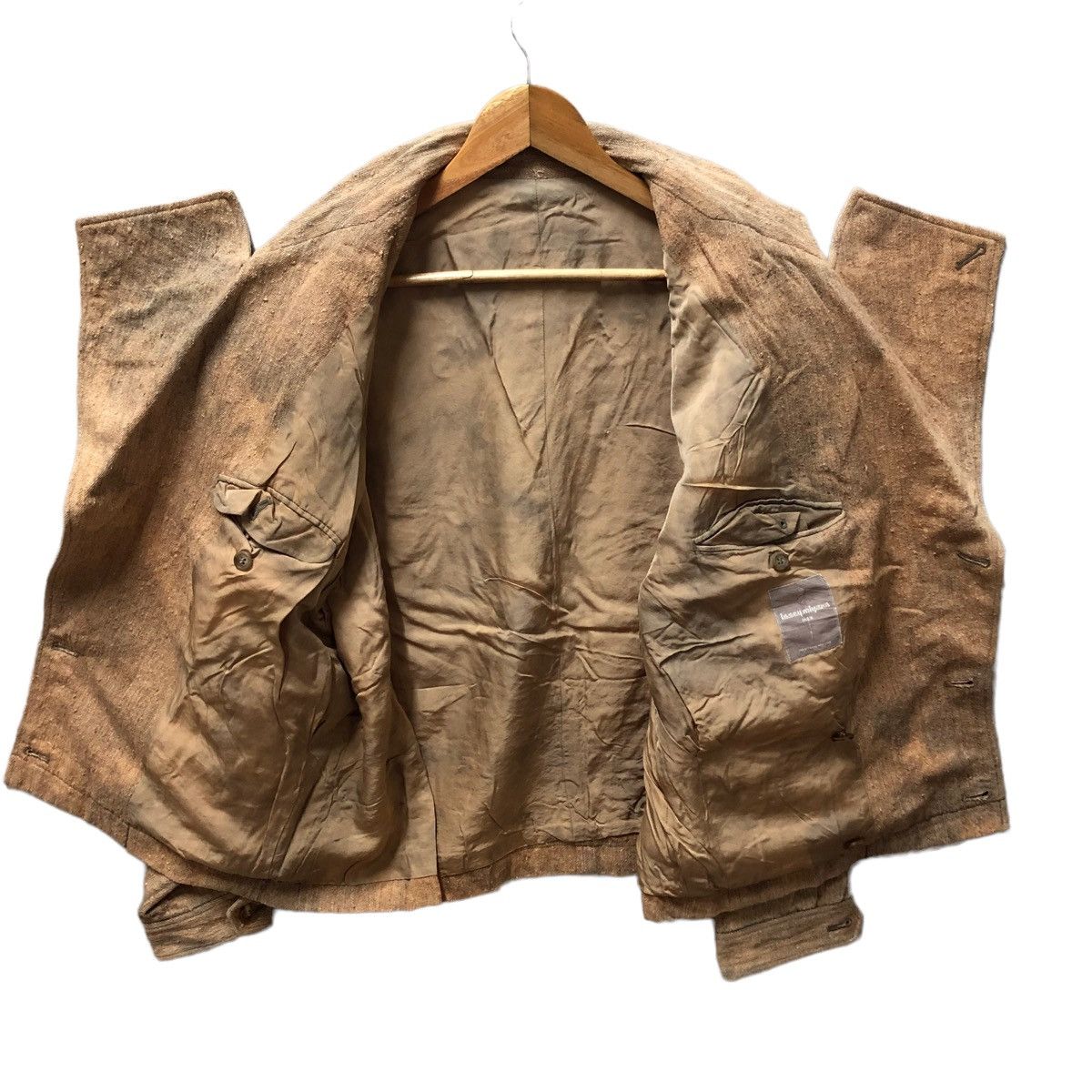 Issey Miyake Issey miyake man dirty design double collar jacket Size US M / EU 48-50 / 2 - 4 Thumbnail