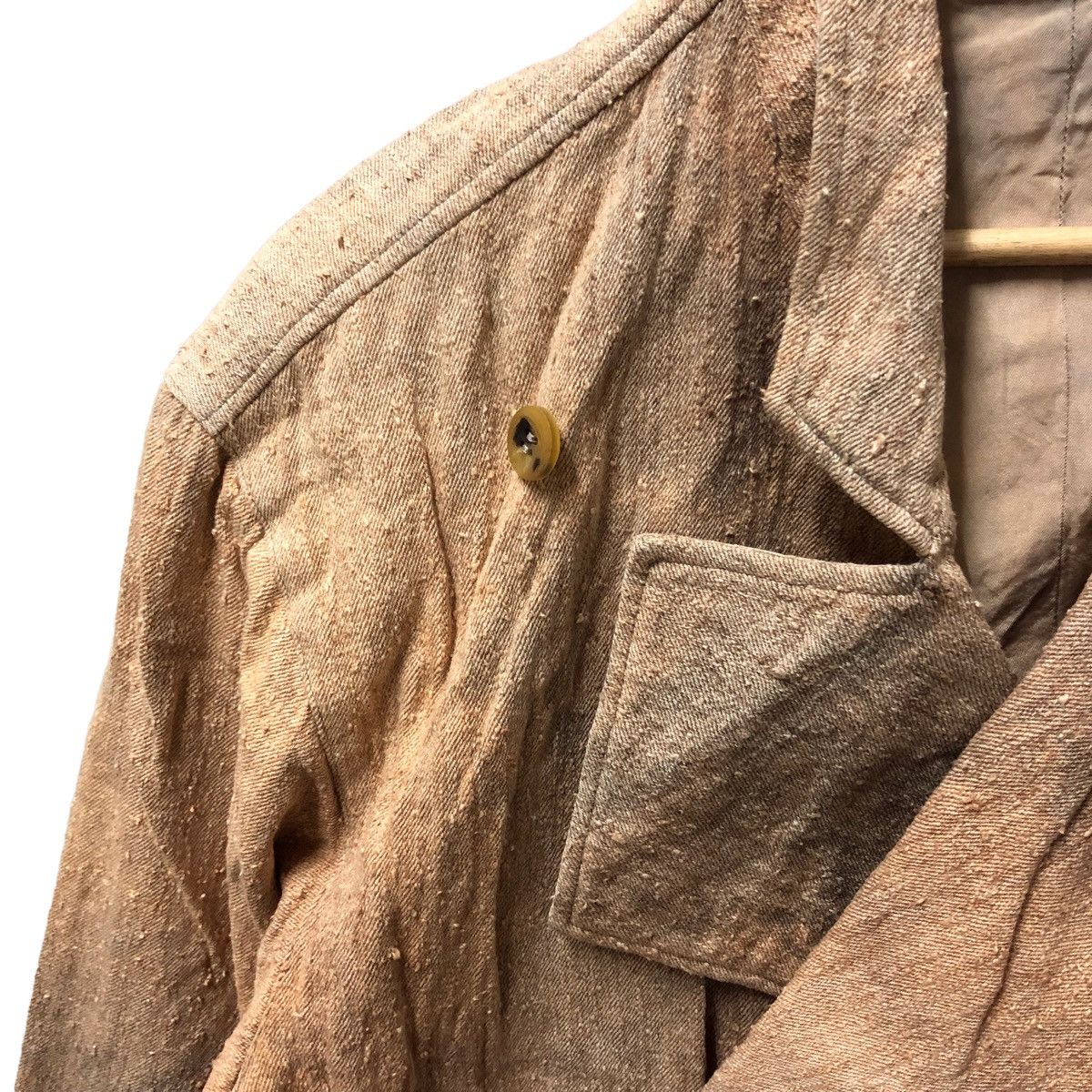 Issey Miyake Issey miyake man dirty design double collar jacket Size US M / EU 48-50 / 2 - 8 Thumbnail
