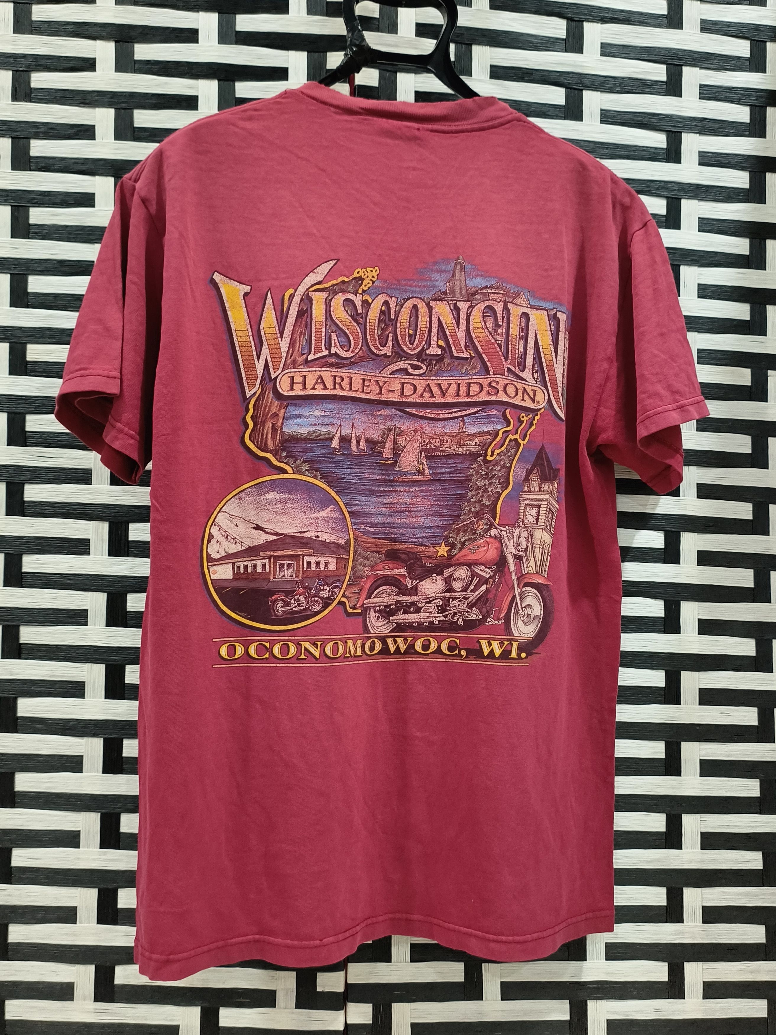 Harley Davidson × Vintage Vintage Distressed Harley Davidson Thrashed tee Size US L / EU 52-54 / 3 - 2 Thumbnail