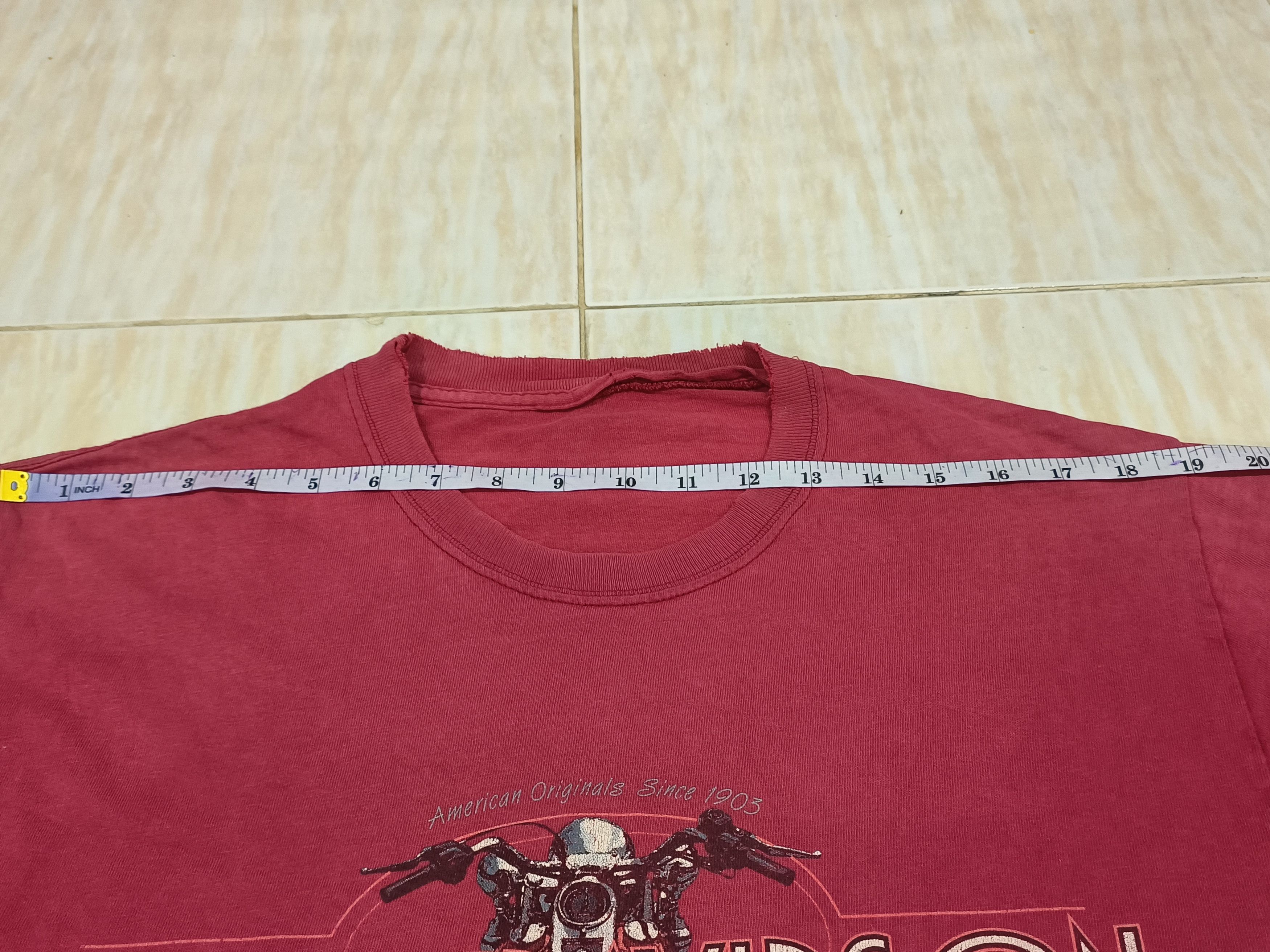 Harley Davidson × Vintage Vintage Distressed Harley Davidson Thrashed tee Size US L / EU 52-54 / 3 - 14 Thumbnail