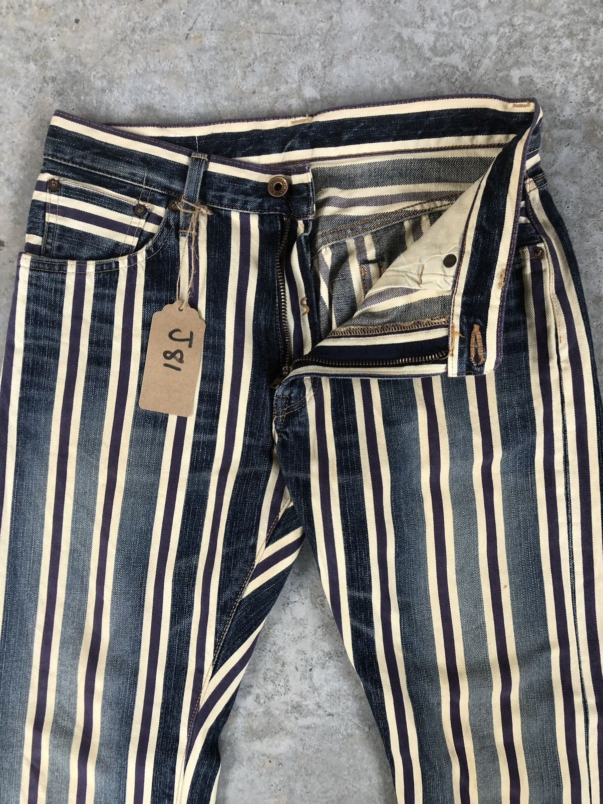 Edwin Edwin Flared Jeans Selvedge Denim Distressed Denim Size US 30 / EU 46 - 3 Thumbnail