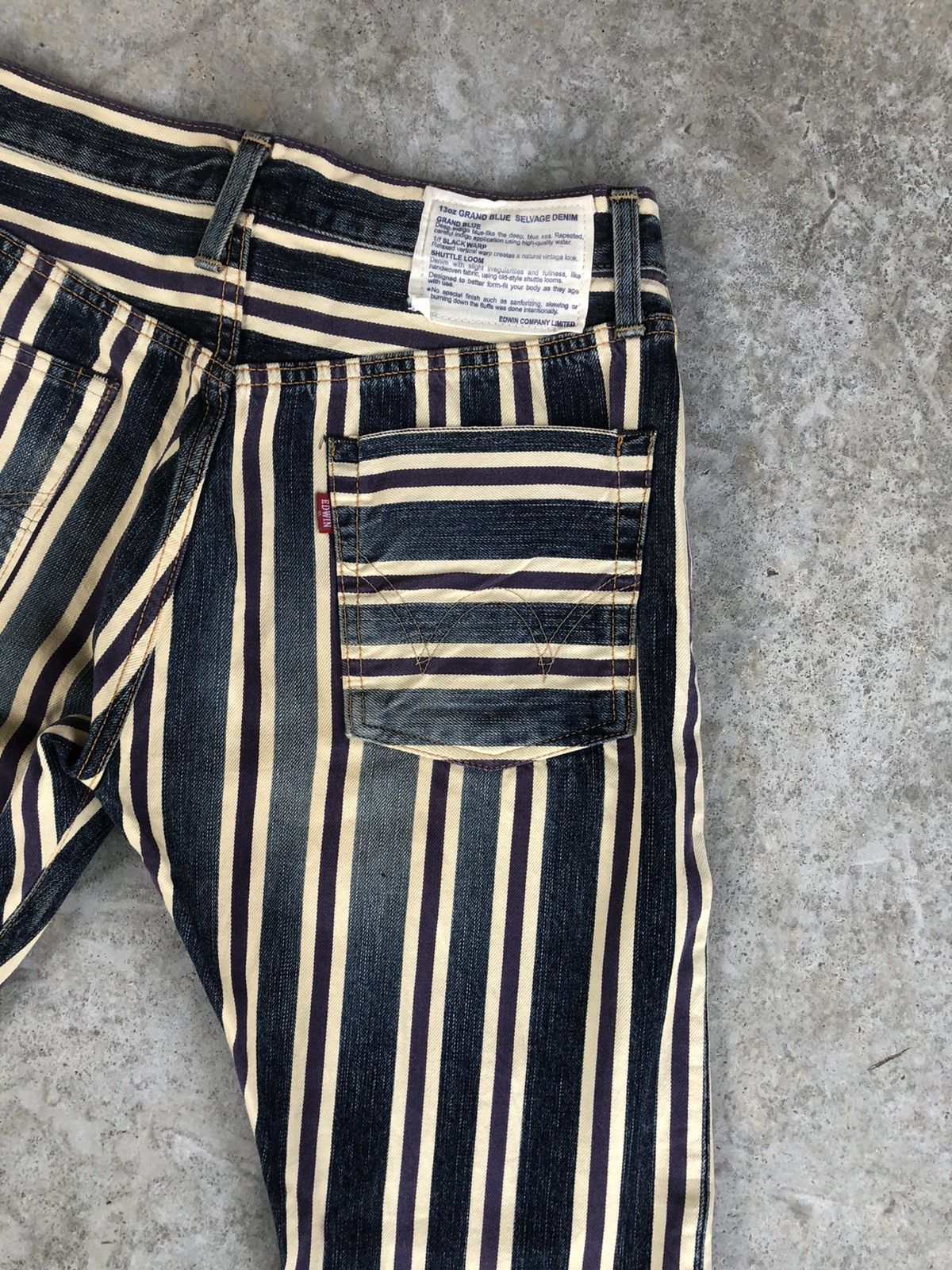 Edwin Edwin Flared Jeans Selvedge Denim Distressed Denim Size US 30 / EU 46 - 9 Thumbnail