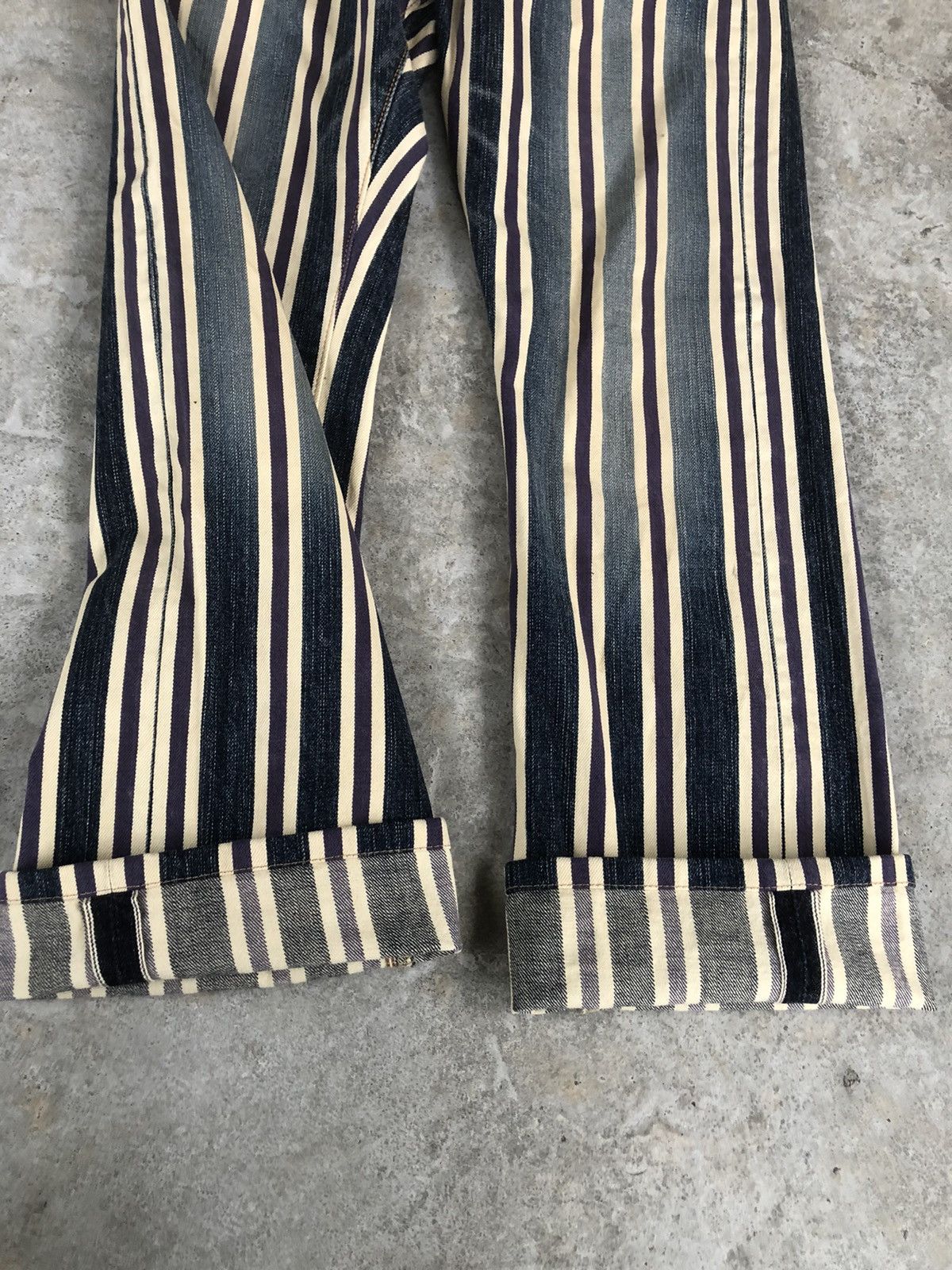 Edwin Edwin Flared Jeans Selvedge Denim Distressed Denim Size US 30 / EU 46 - 15 Thumbnail