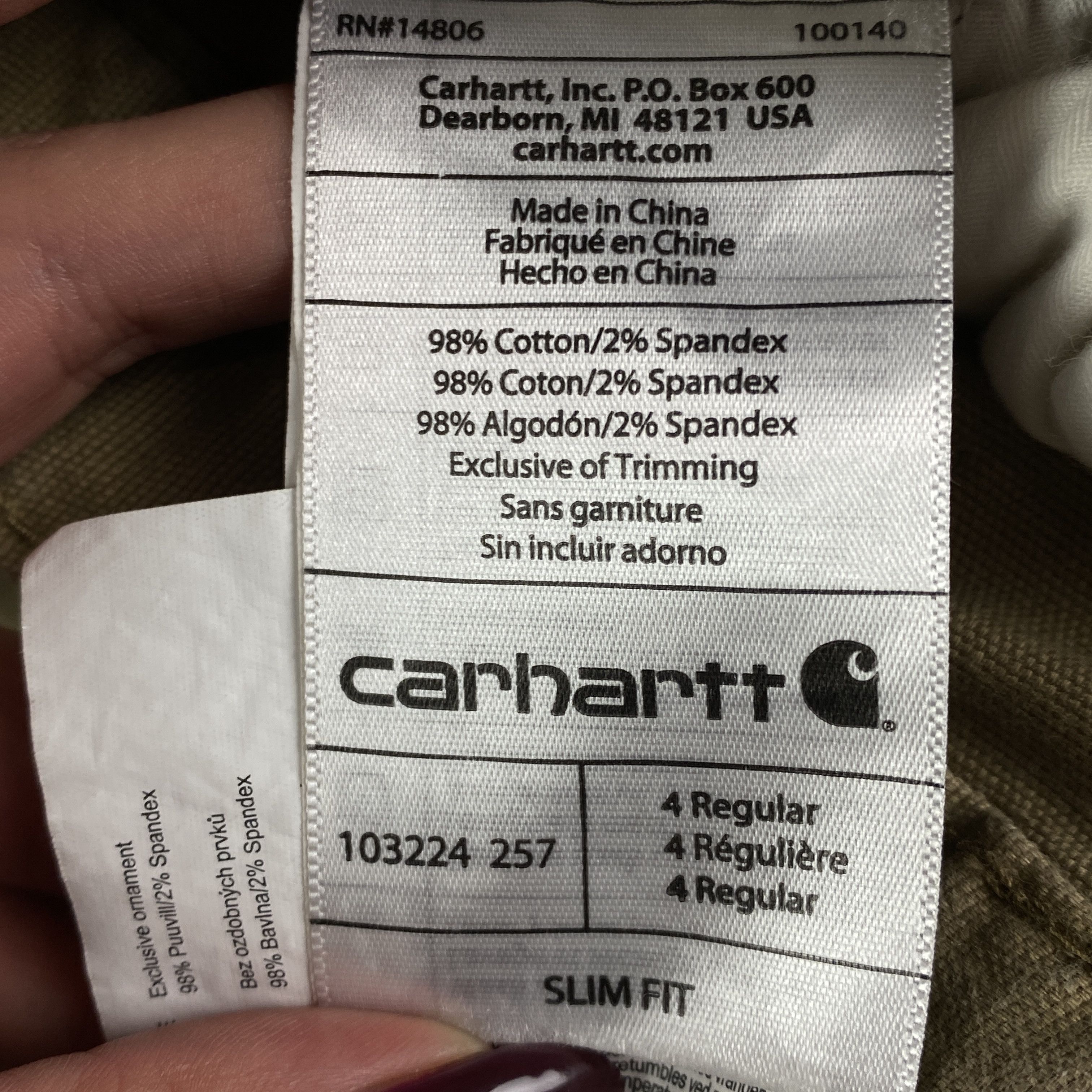 Carhartt × Carhartt Wip × Vintage Mens Pants Chinos Carhartt Vintage Size XS Size US 28 / EU 44 - 7 Thumbnail