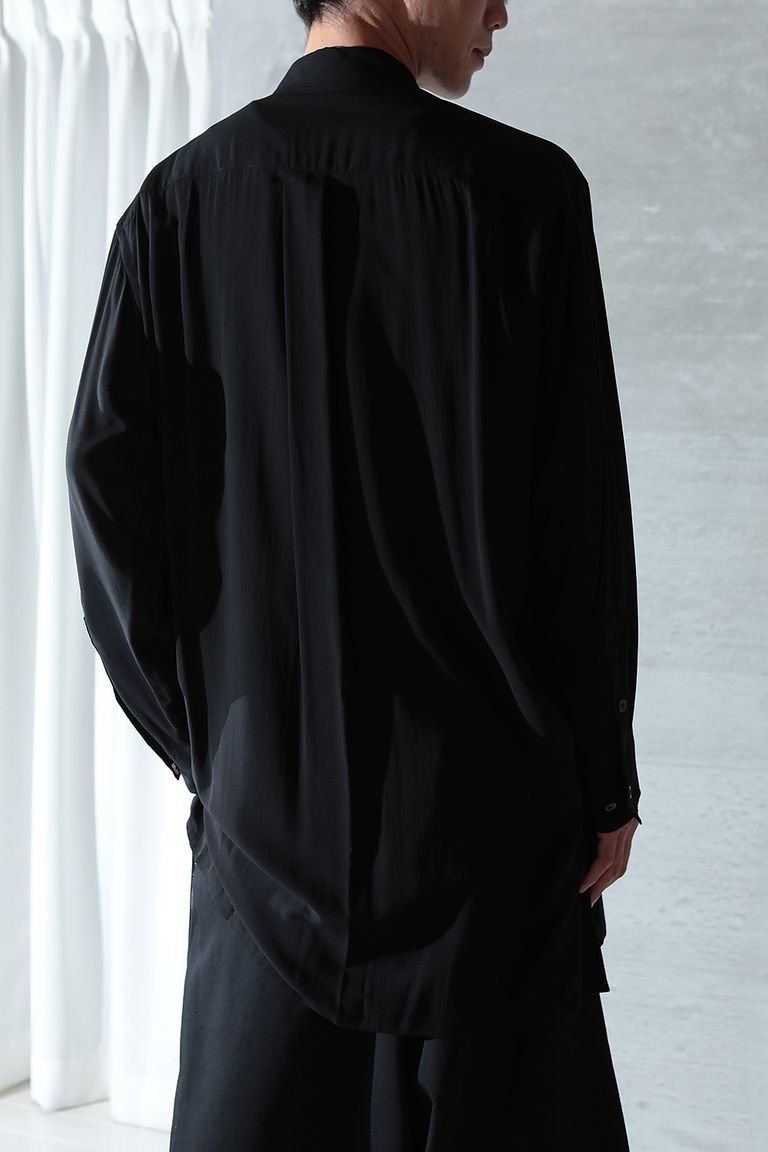 Yohji Yamamoto Yohji Yamamoto - Rayon One White Flower Long Blouse Shirt Size US M / EU 48-50 / 2 - 3 Thumbnail
