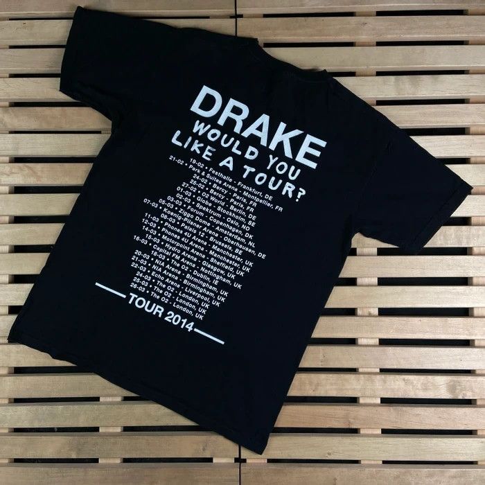 Band Tees Mens Vintage T Shirt Drake Size M Tour 2014 Size US S / EU 44-46 / 1 - 5 Thumbnail