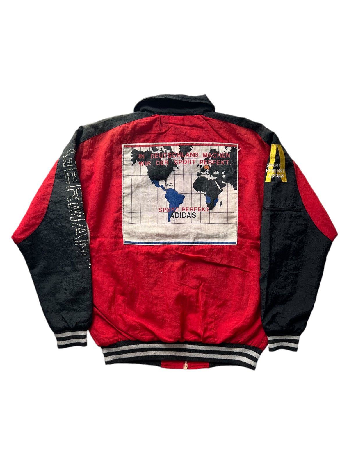 Adidas VERY RARE VINTAGE JACKET ADIDAS GERMANY MAP PATCHES Size US L / EU 52-54 / 3 - 1 Thumbnail