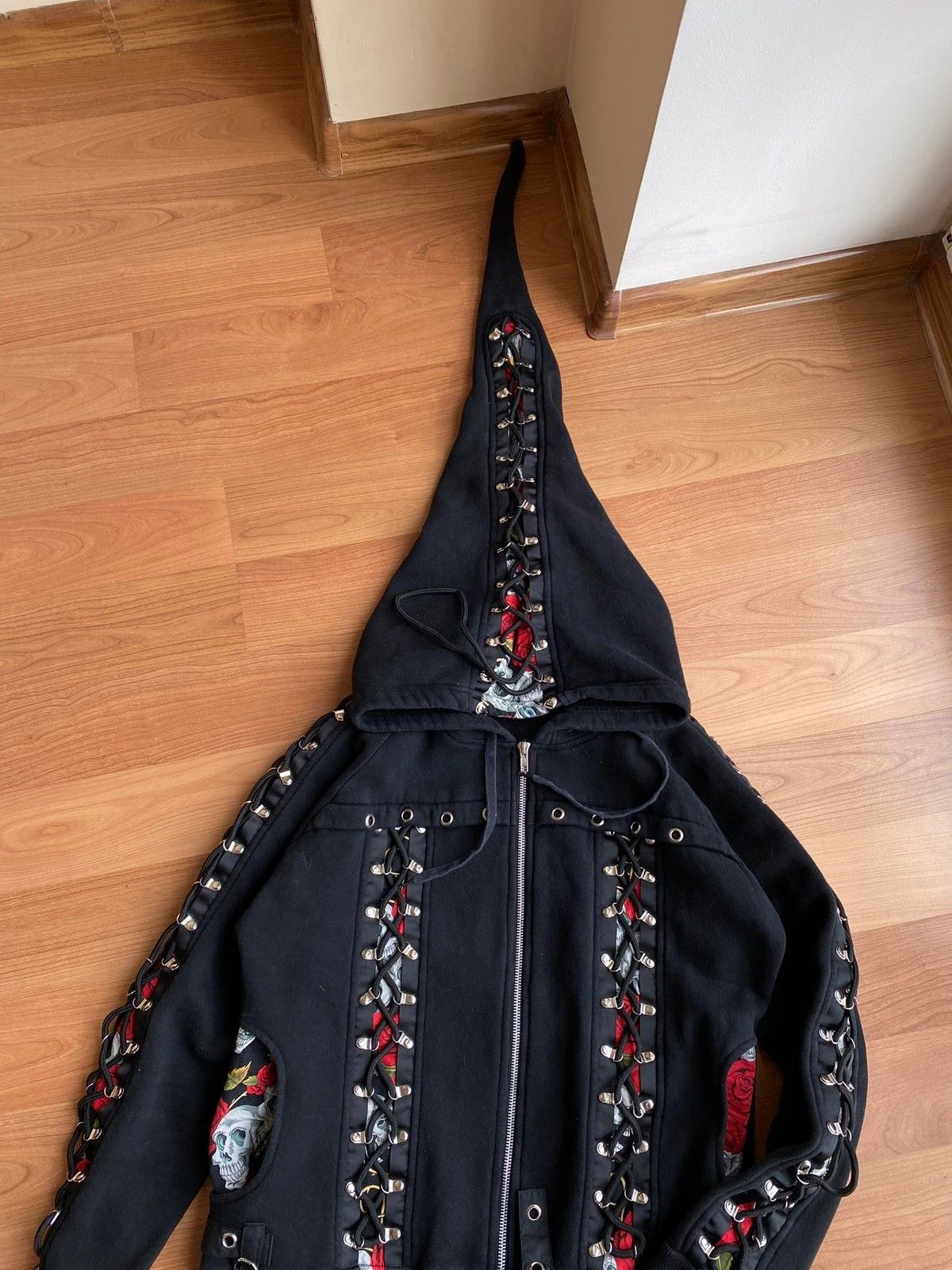 Ed Hardy Vintage Ed Hardy Style Skulls Gothic Woman Zip Hoodie Size L / US 10 / IT 46 - 4 Thumbnail