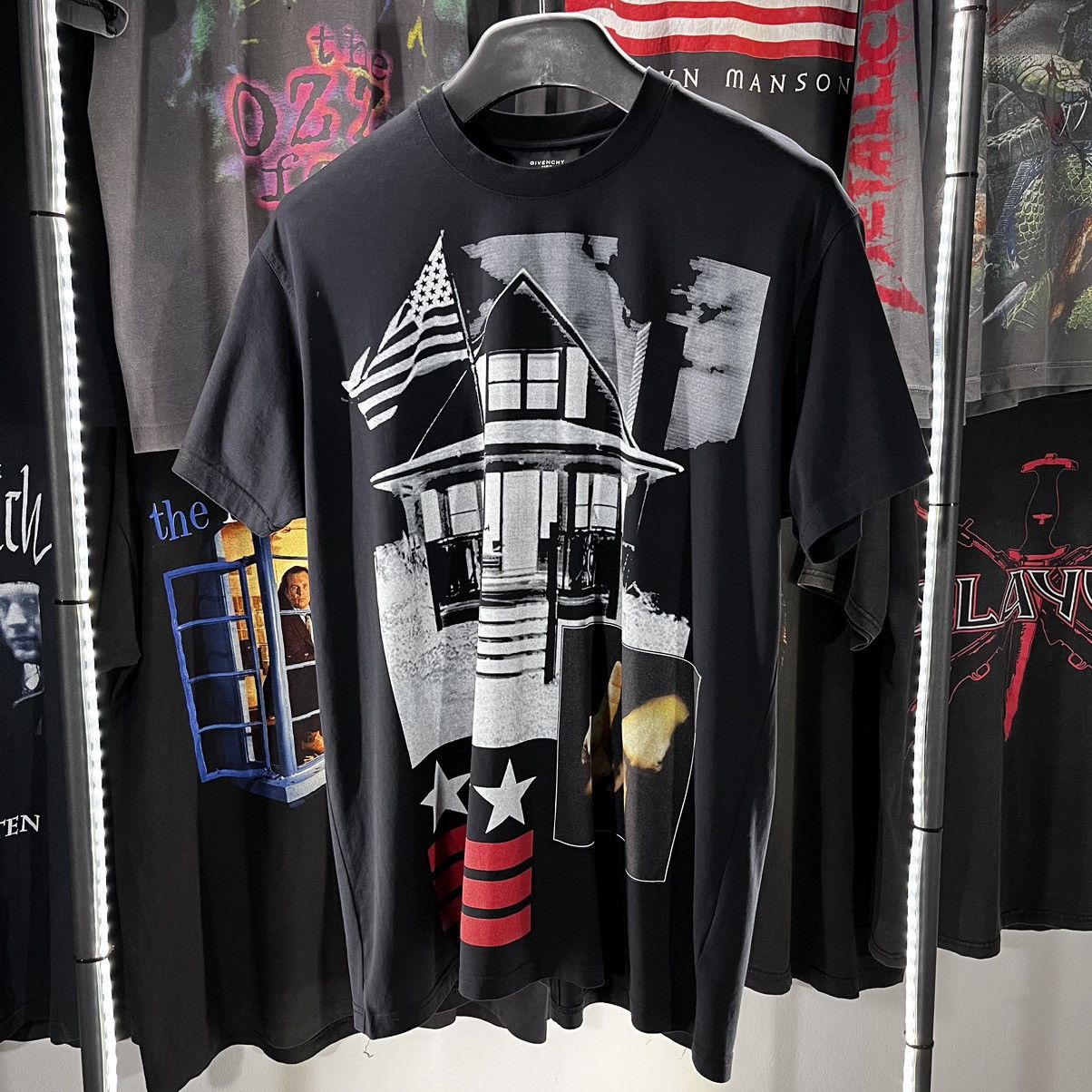 image of Givenchy L.a. House Black T-Shirt, Men's (Size XL)