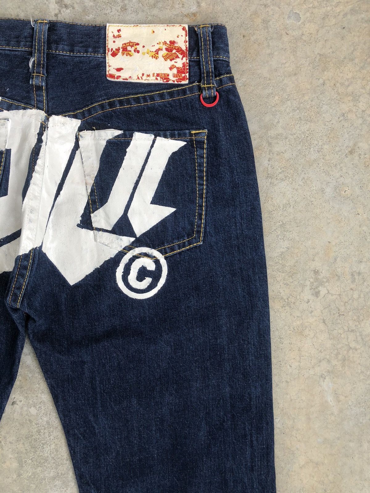 Japanese Brand Japanese Co&Lu Spellout Denim Jeans Size US 33 - 10 Thumbnail