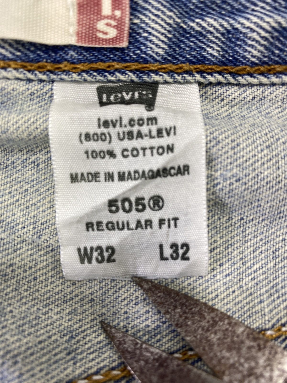 Levi's Vintage Levis 505 Jeans Blue Wash - J734 Size US 32 / EU 48 - 5 Thumbnail