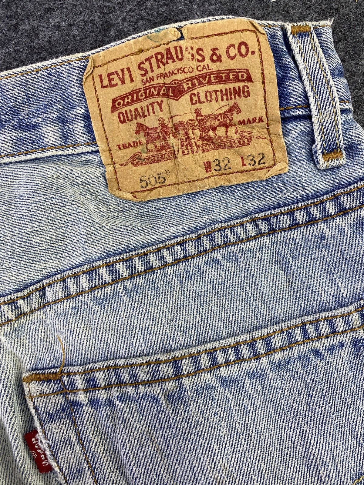 Levi's Vintage Levis 505 Jeans Blue Wash - J734 Size US 32 / EU 48 - 9 Thumbnail