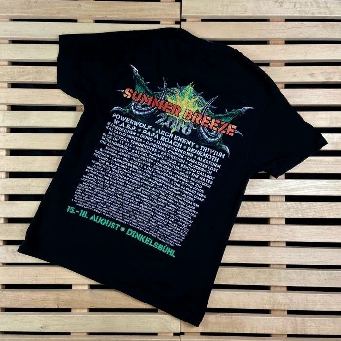 Band Tees × Flatbush Zombies × Vintage Mens Vintage T Shirt Summer Breeze 2018 Vintage Size S Size US S / EU 44-46 / 1 - 6 Thumbnail