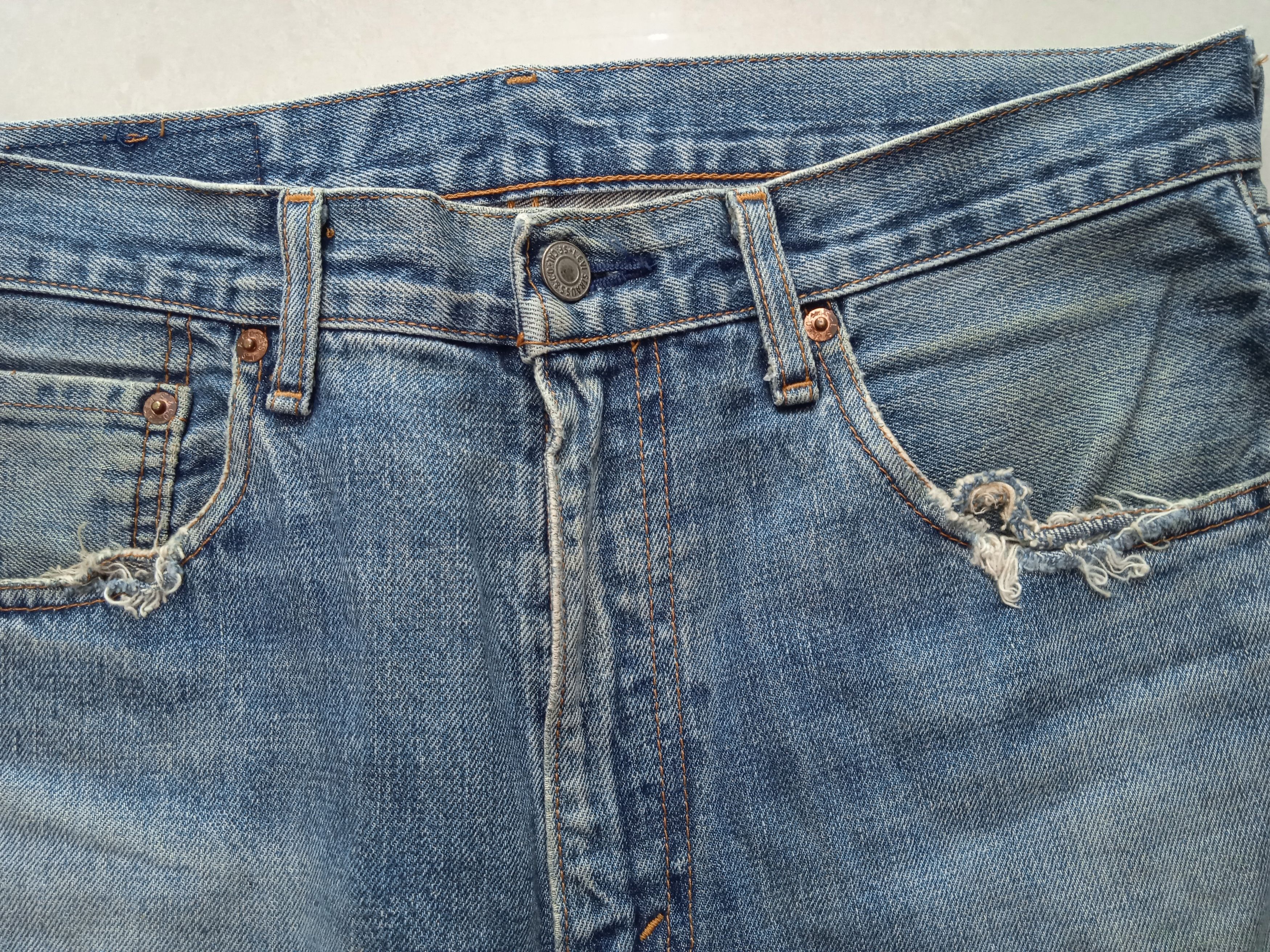 Levi's Vintage 90s LVC Levi's 502 Selvedge Grunge Size US 32 / EU 48 - 8 Thumbnail
