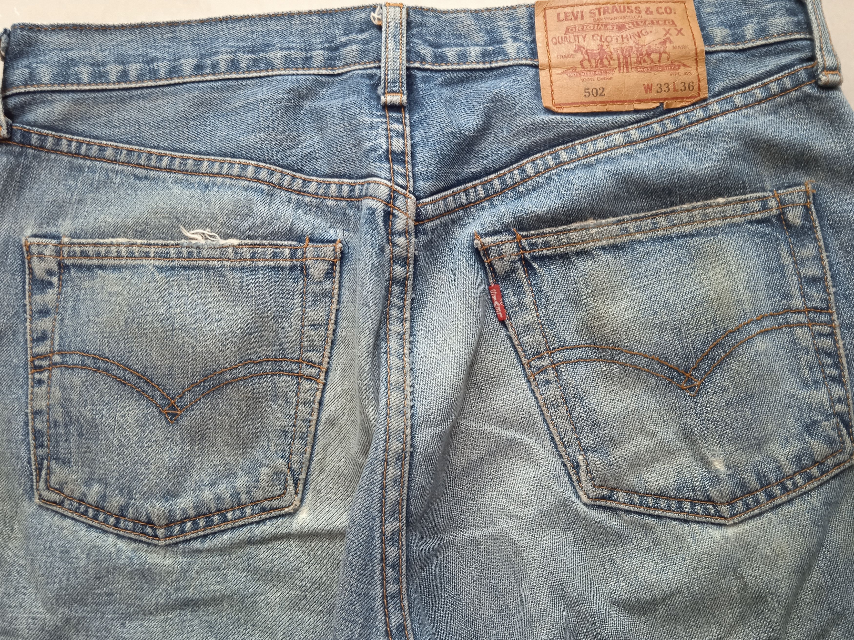 Levi's Vintage 90s LVC Levi's 502 Selvedge Grunge Size US 32 / EU 48 - 6 Thumbnail