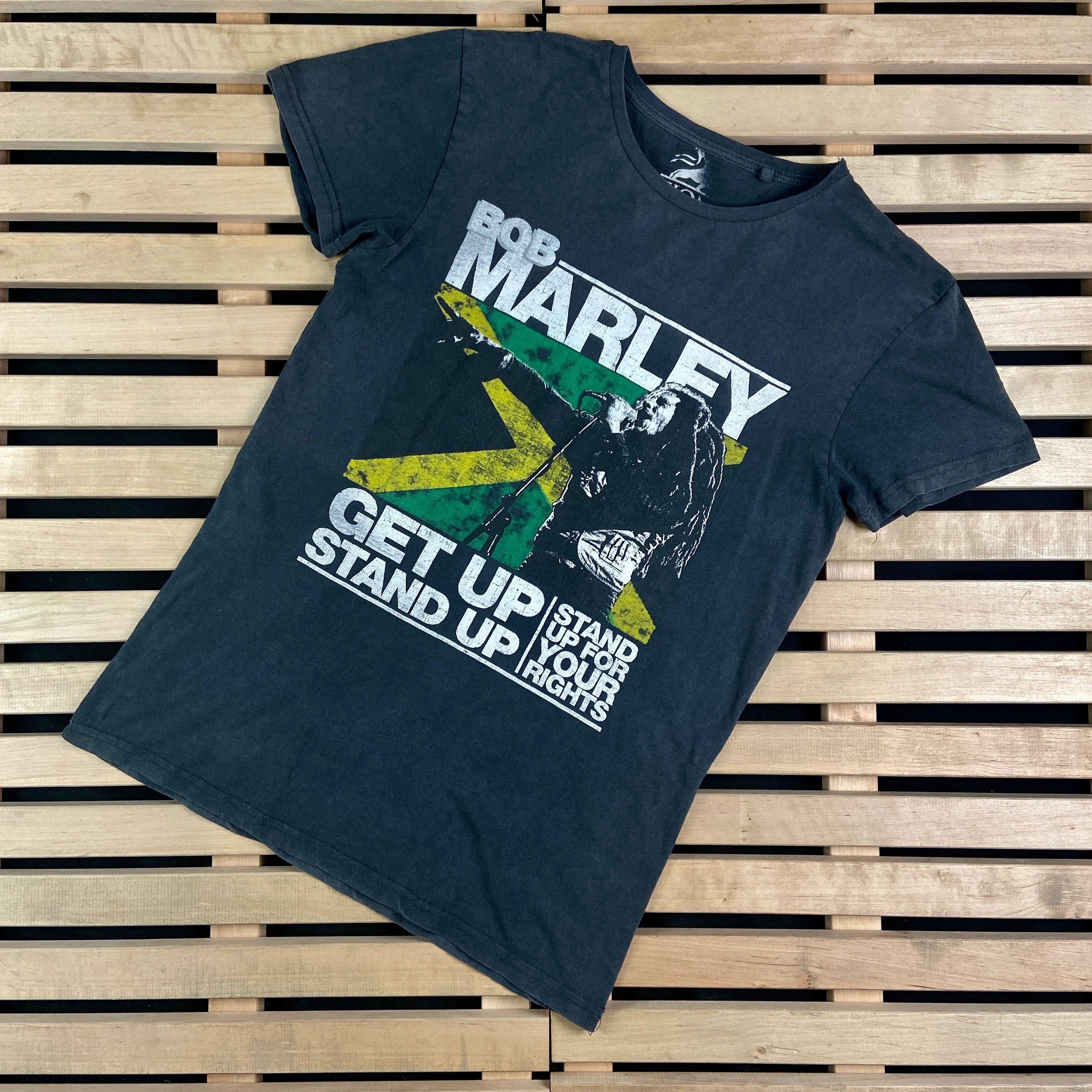 Band Tees Mens Vintage T Shirt Bob Marley Get Up Stand Up Size S Size US S / EU 44-46 / 1 - 1 Thumbnail