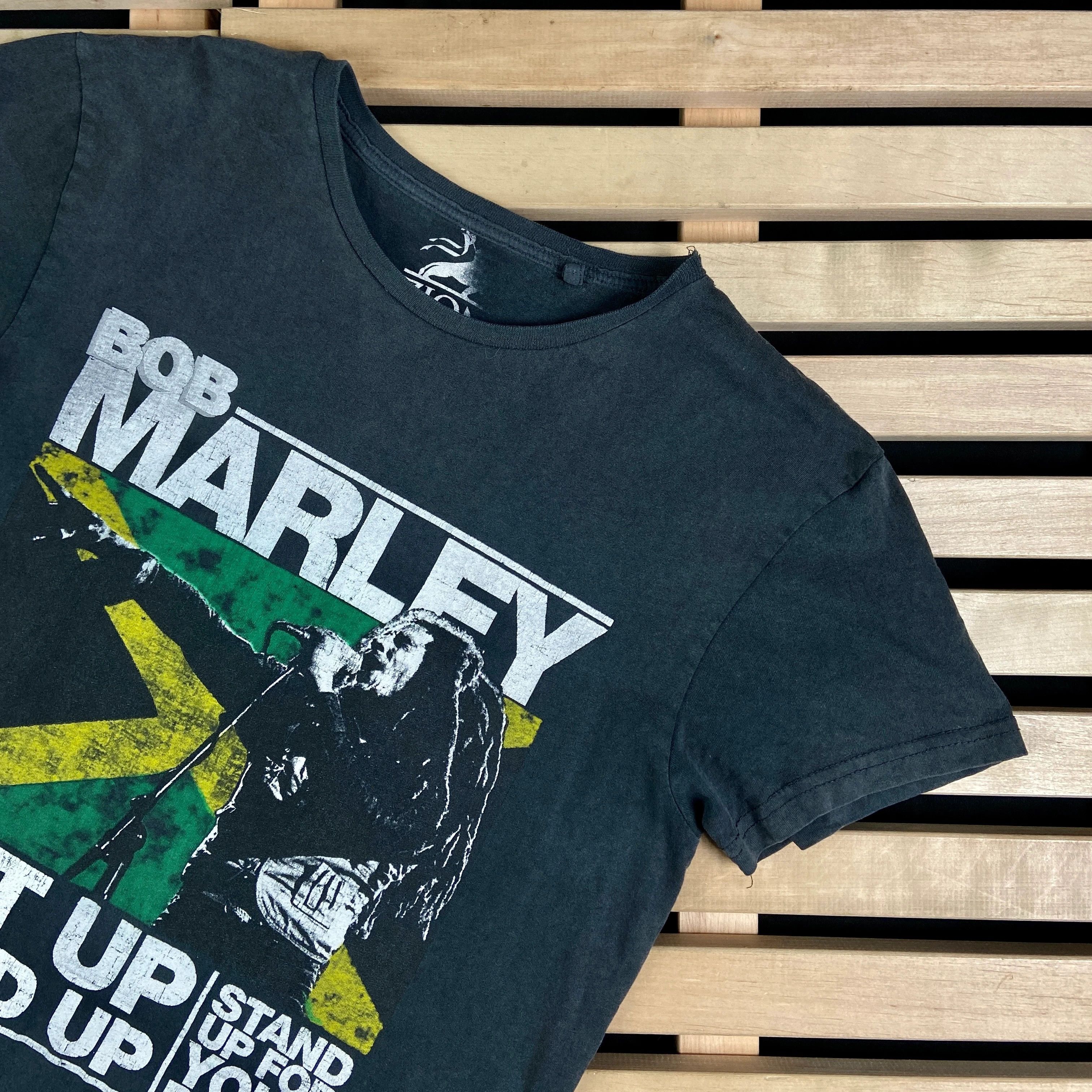Band Tees Mens Vintage T Shirt Bob Marley Get Up Stand Up Size S Size US S / EU 44-46 / 1 - 2 Thumbnail