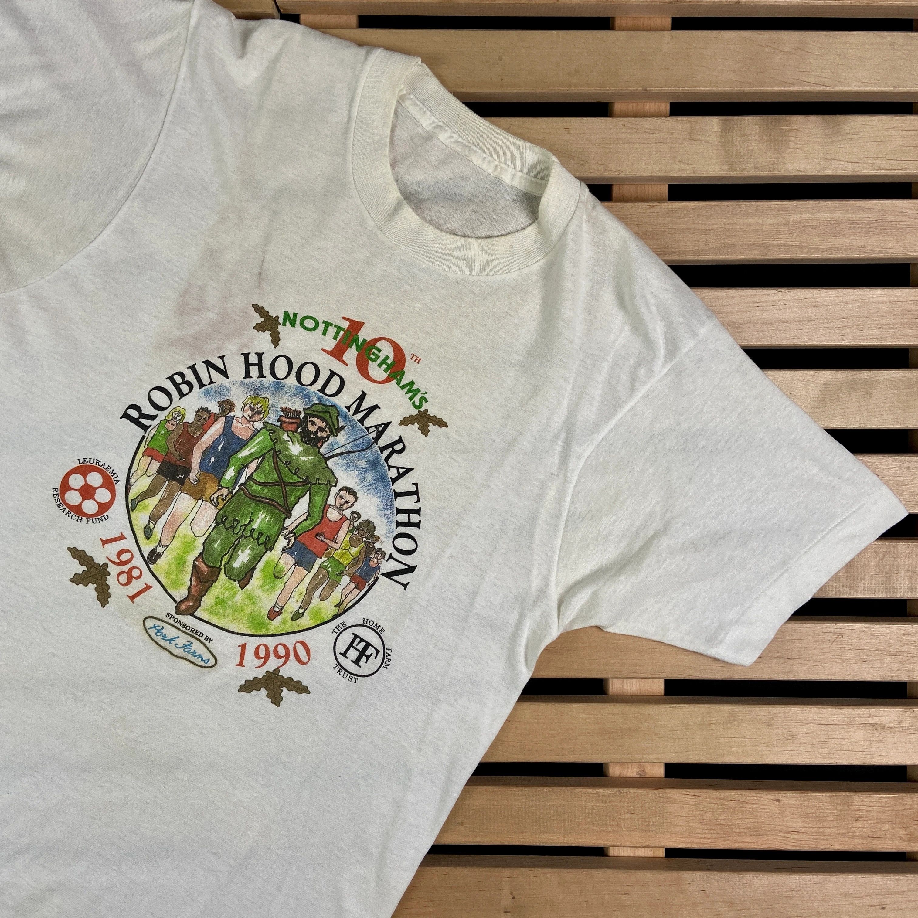 Cartoon Network Mens Vintage T Shirt Robin Hood Marathon 1990 Size S Size US S / EU 44-46 / 1 - 2 Thumbnail