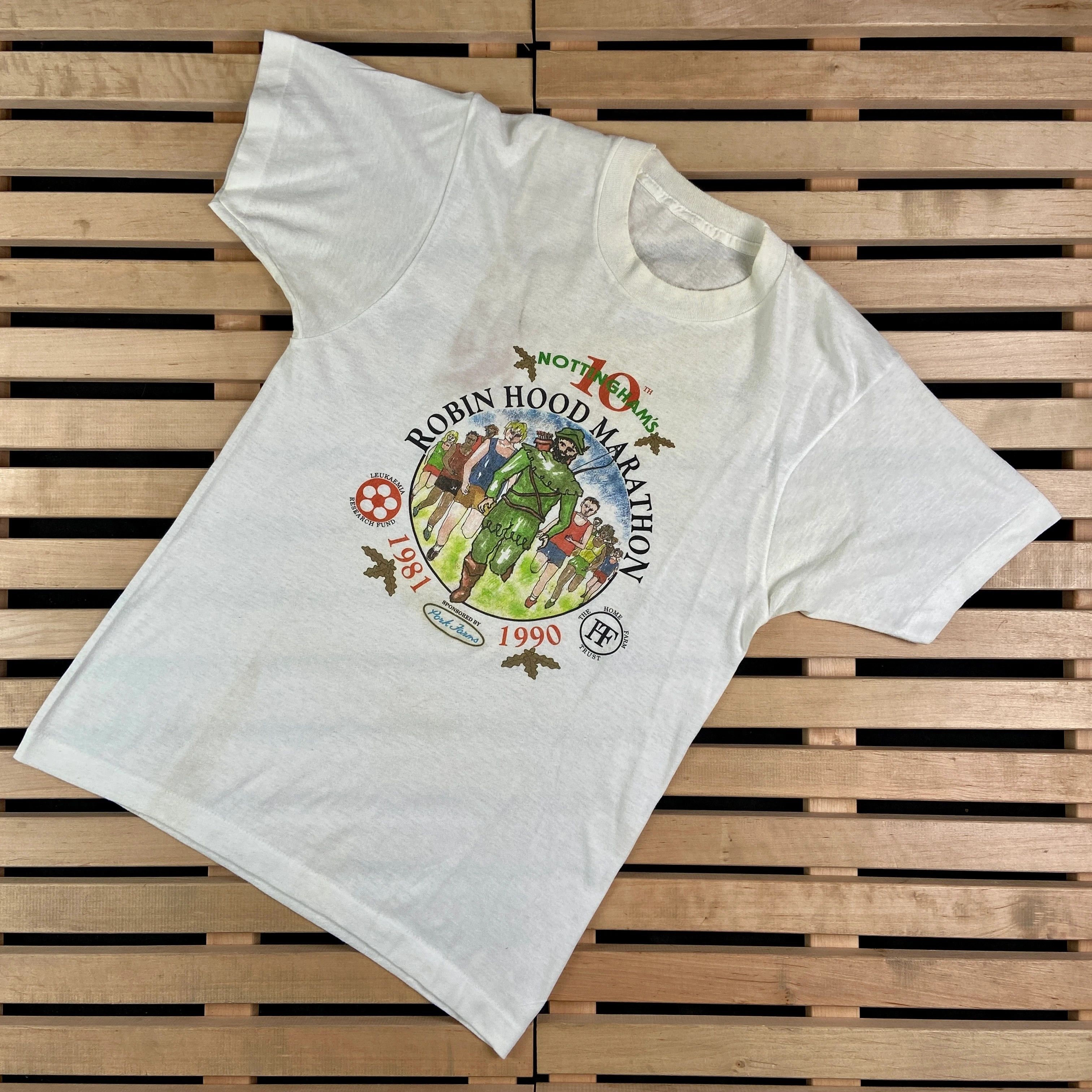 Cartoon Network Mens Vintage T Shirt Robin Hood Marathon 1990 Size S Size US S / EU 44-46 / 1 - 1 Thumbnail