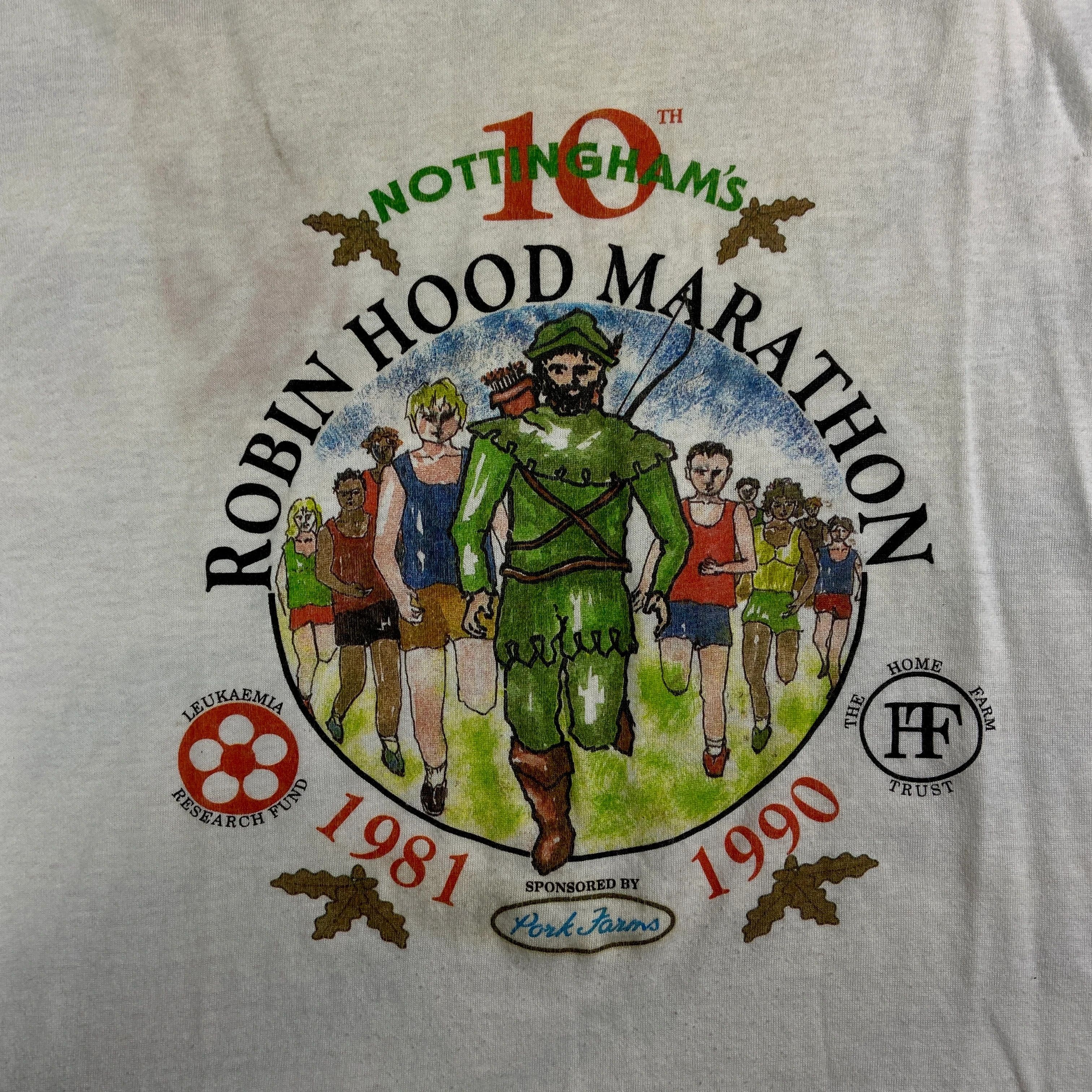 Cartoon Network Mens Vintage T Shirt Robin Hood Marathon 1990 Size S Size US S / EU 44-46 / 1 - 4 Thumbnail