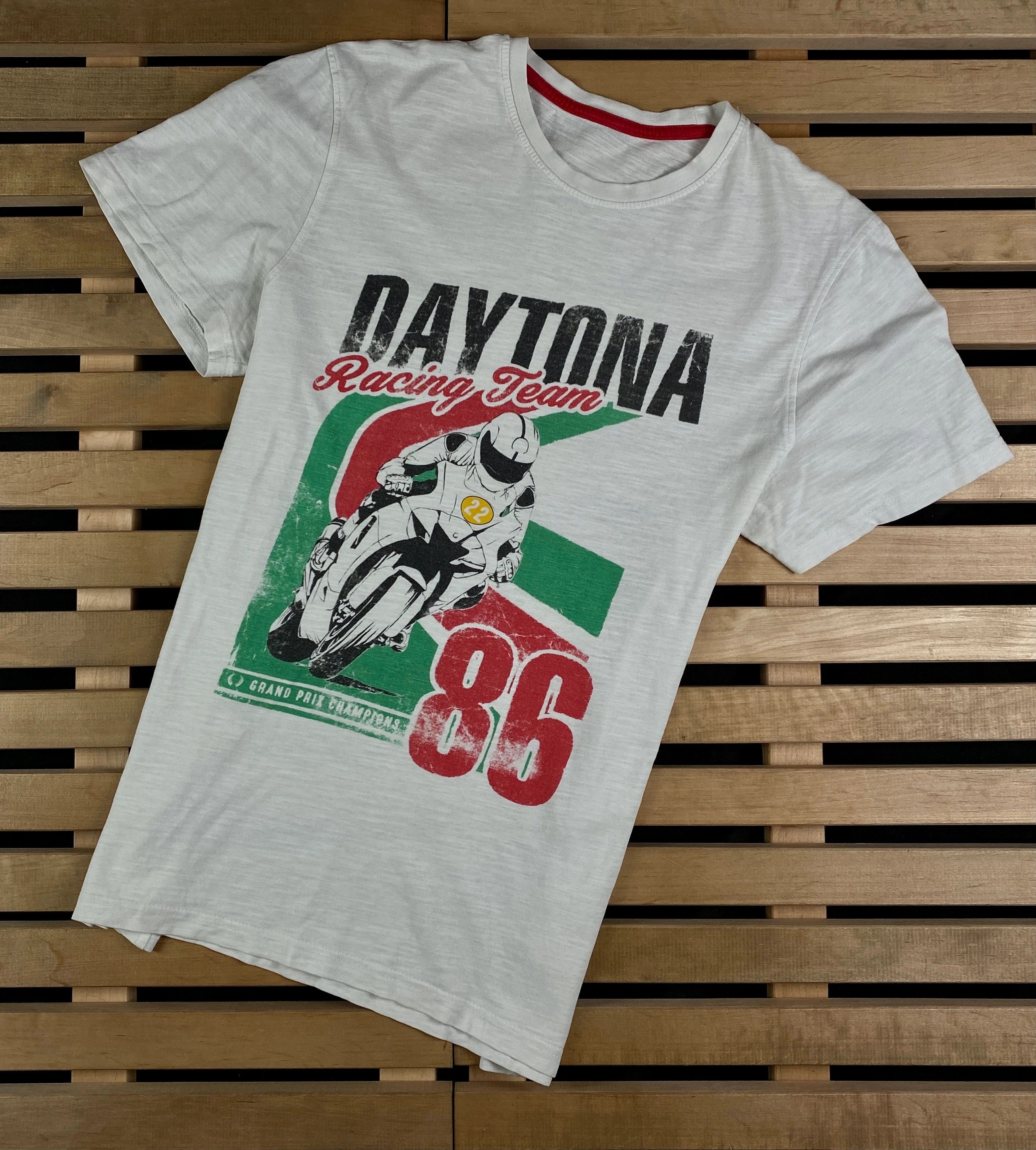 Daytona × Vintage Mens Vintage T Shirt Daytona 95 Racing 86 Size S Size US S / EU 44-46 / 1 - 1 Thumbnail
