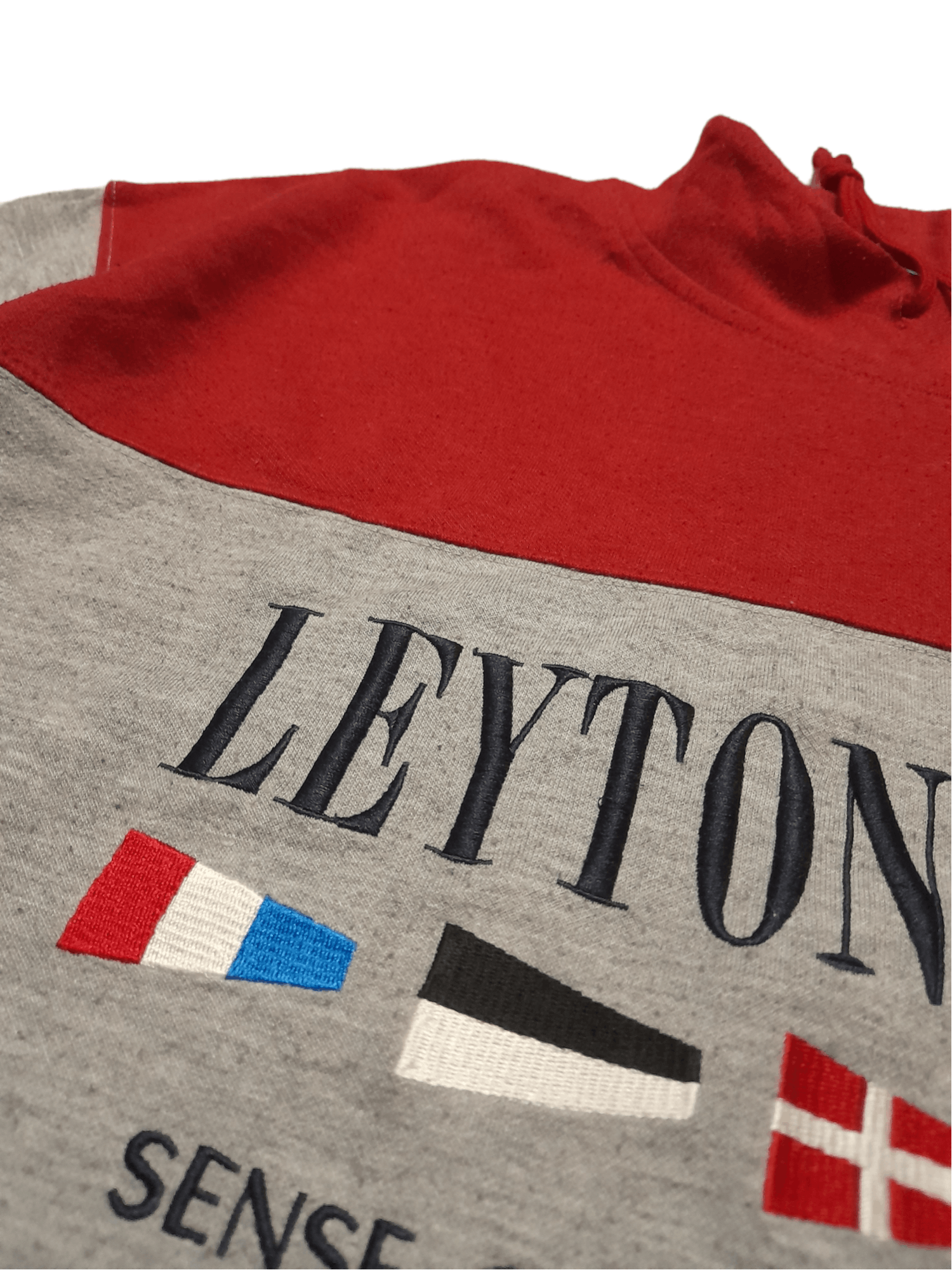 Japanese Brand 90s Leyton House Marine Colour Block Sweatshirt (E16) Size US XL / EU 56 / 4 - 4 Thumbnail