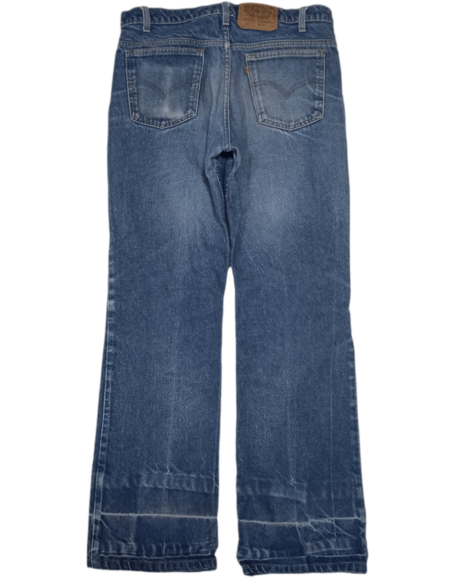 Levi's Vintage Clothing Vintage 90s Levi's 517 Bootleg Denim Jeans Y2K Cowboy Size US 33 - 2 Thumbnail