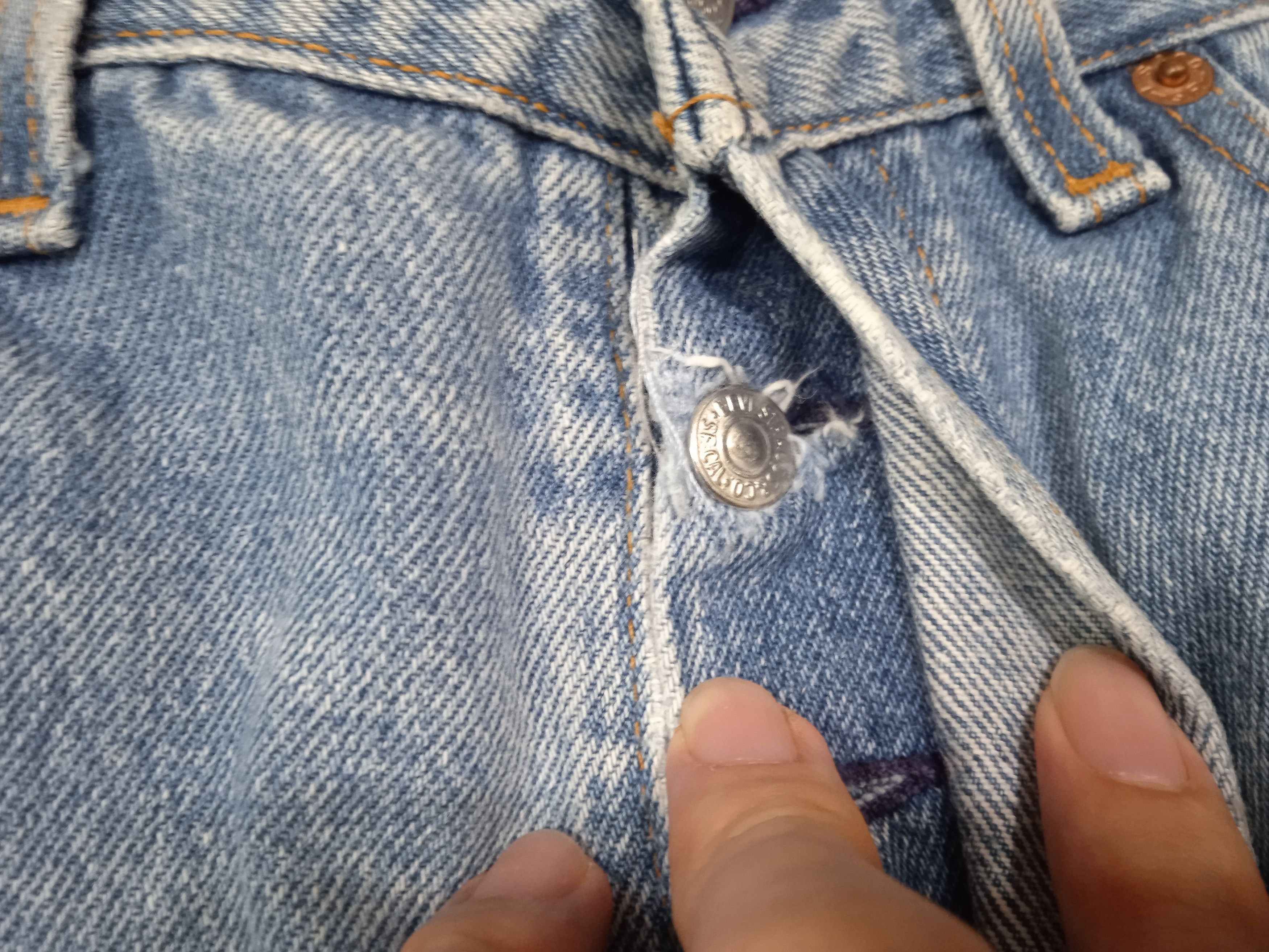 Vintage Vintage 90s Levi's 501 USA Distressed Grunge Size US 30 / EU 46 - 4 Thumbnail