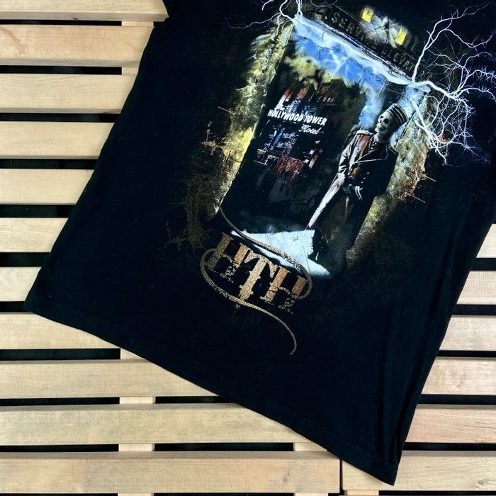 Disney × Vintage Mens Vintage T Shirt HTH Hollywood Tower Hotel Size S Size US S / EU 44-46 / 1 - 3 Thumbnail