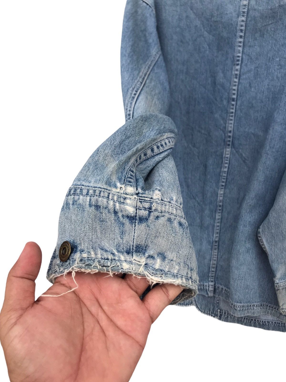 Uniqlo Vintage Distressed Faded Uniqlo Worker Jacket Size US XL / EU 56 / 4 - 5 Thumbnail