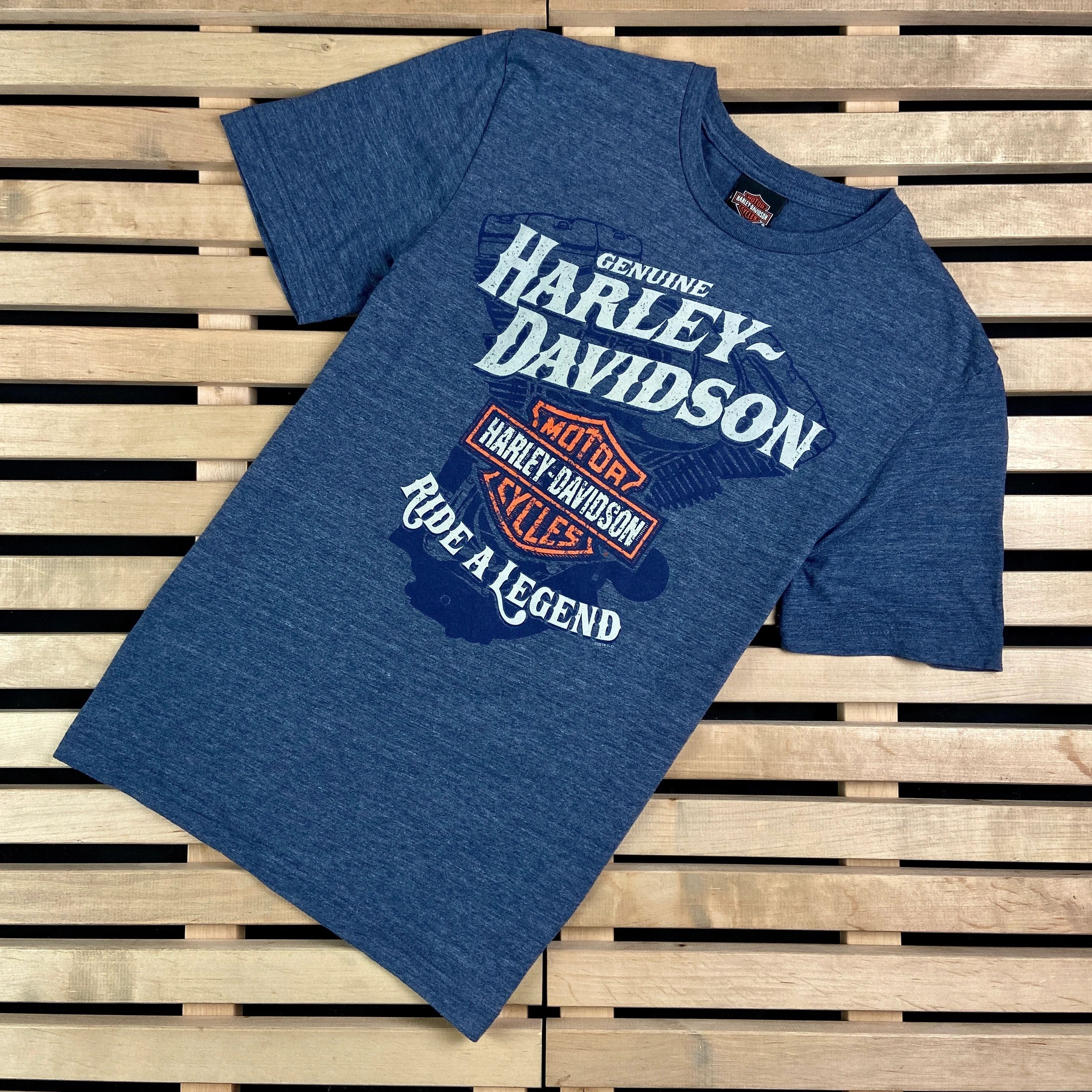 Harley Davidson × Vintage Mens Vintage T Shirt Harley Davidson Size S Size US S / EU 44-46 / 1 - 1 Thumbnail