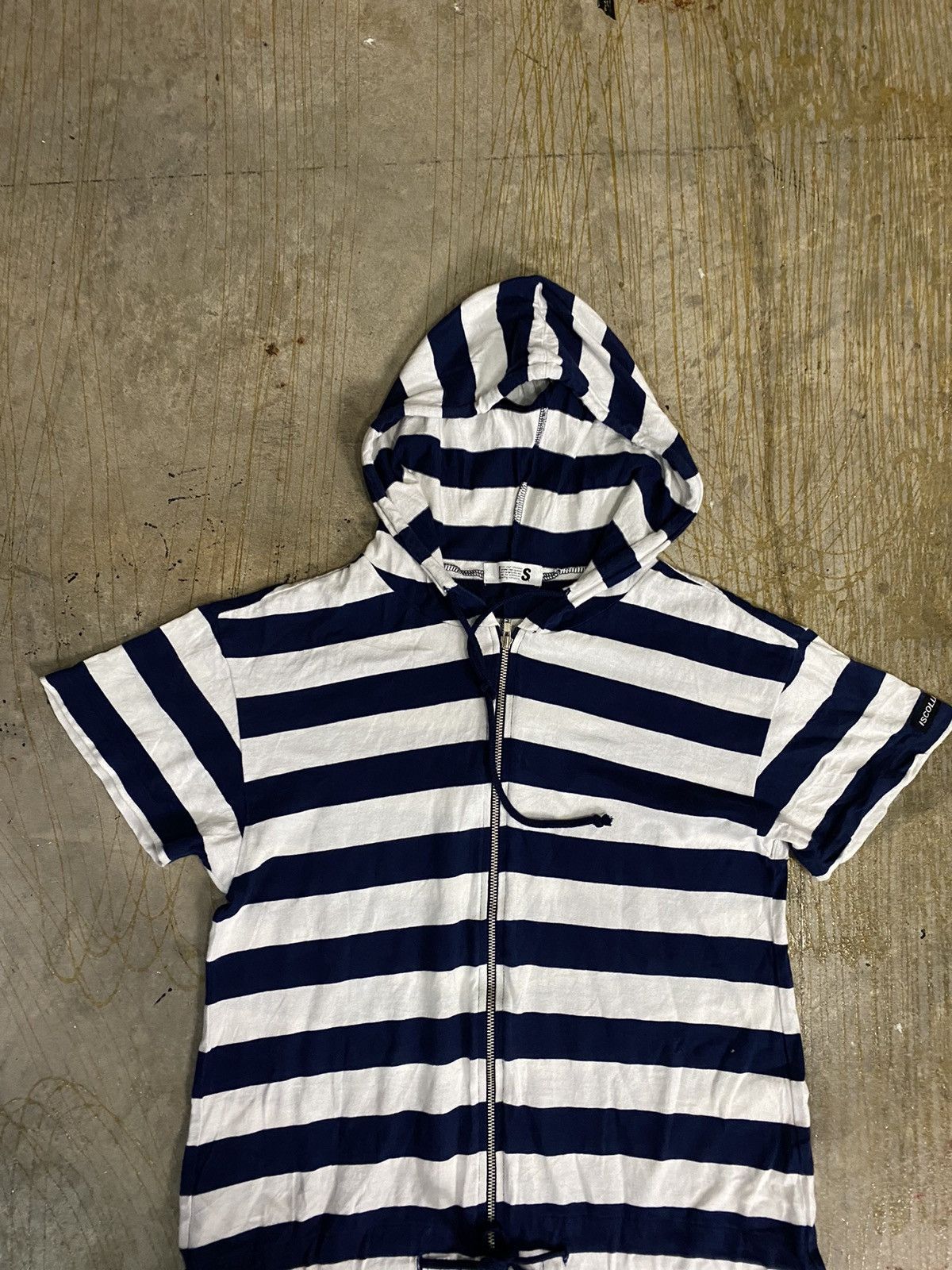 Issey Miyake 90s ISSEY SPORT I.S jumpsuit hoodie and short border Size 26" / US 2 / IT 38 - 3 Thumbnail