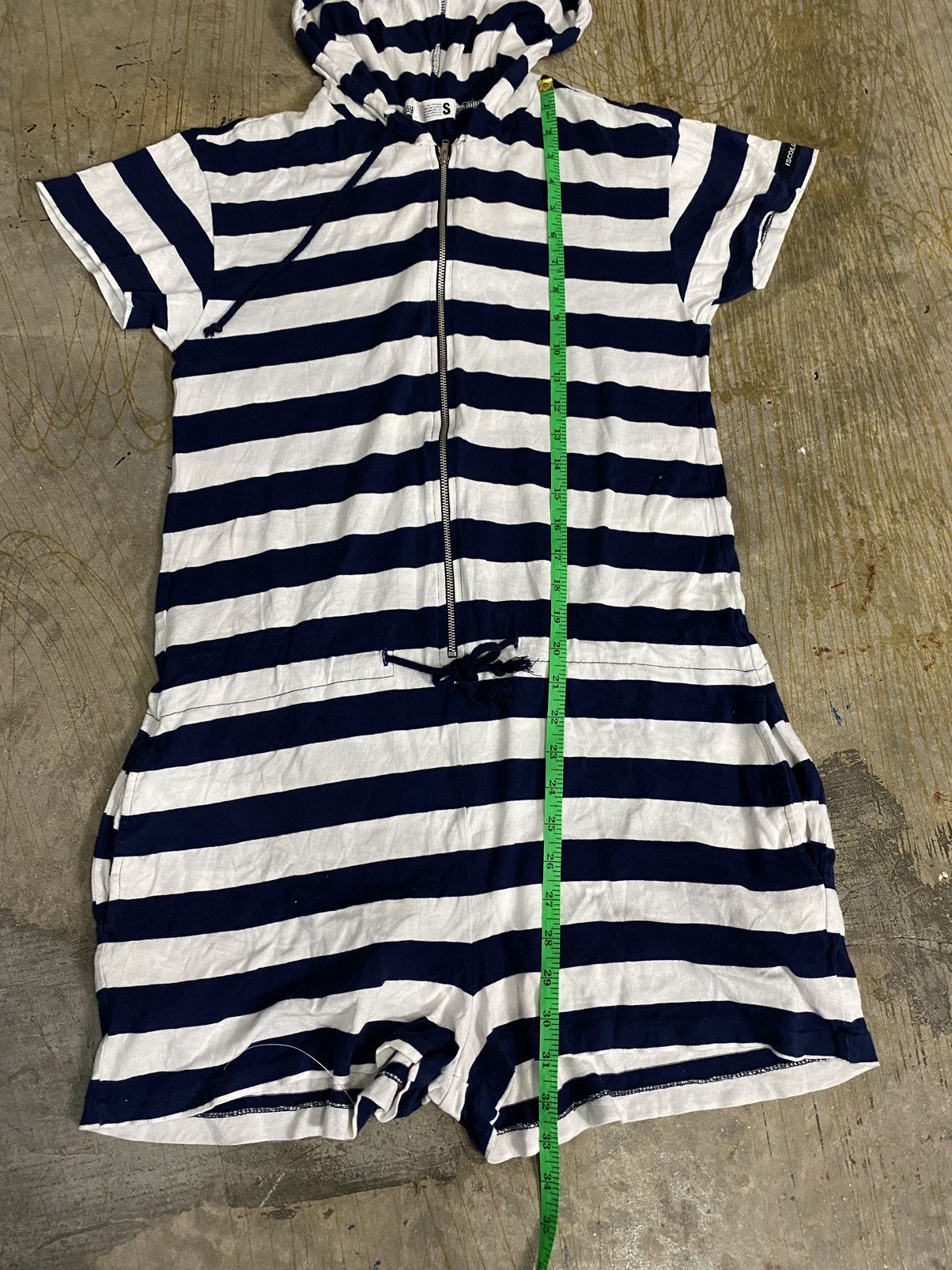 Issey Miyake 90s ISSEY SPORT I.S jumpsuit hoodie and short border Size 26" / US 2 / IT 38 - 12 Thumbnail