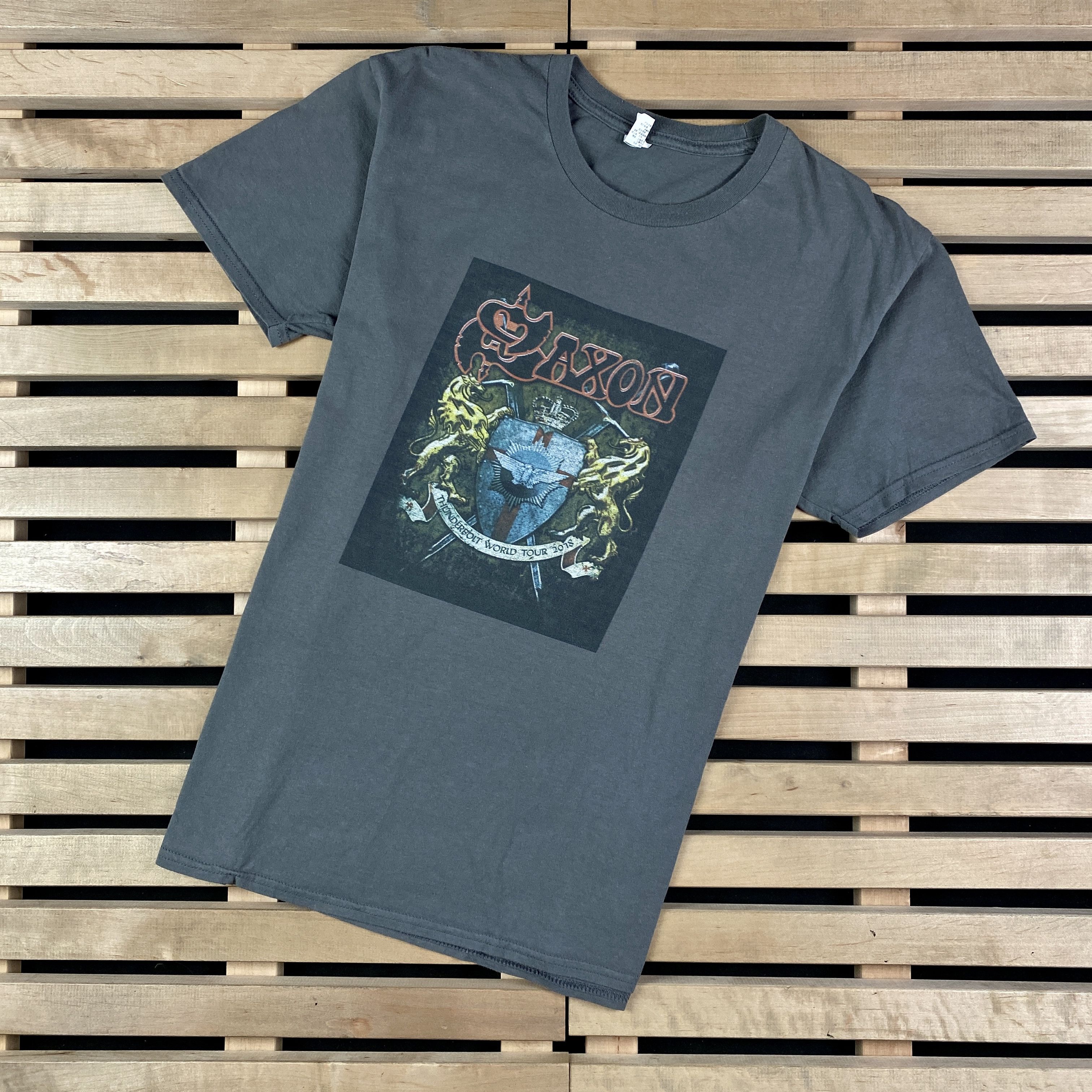 Band Tees × Vintage Men’s Rock T-Shirt Saxon Vintage Size M-L Size US M / EU 48-50 / 2 - 1 Thumbnail