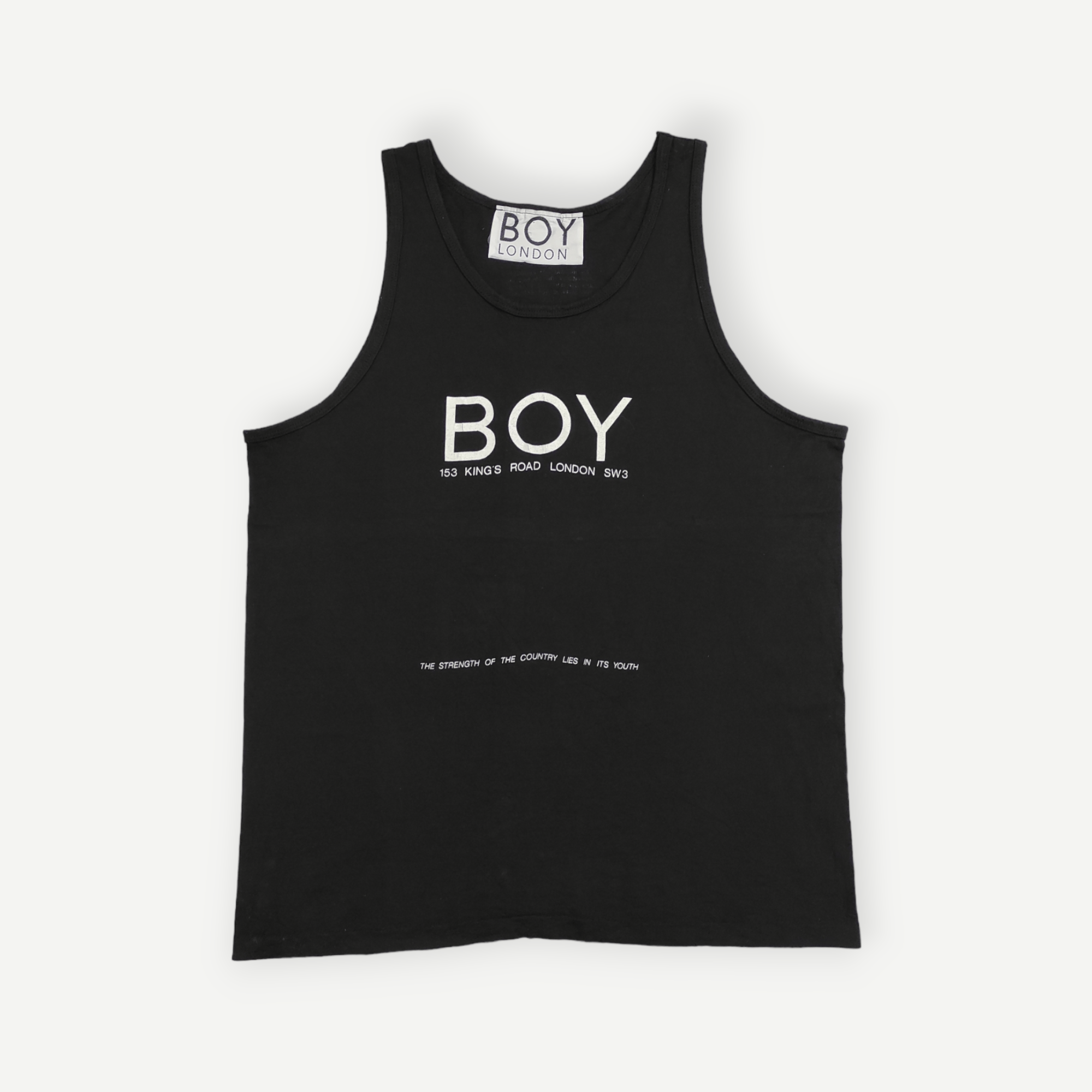 Vintage 90's BOY KING'S ROAD LONDON SLEEVELESS Promo shirt