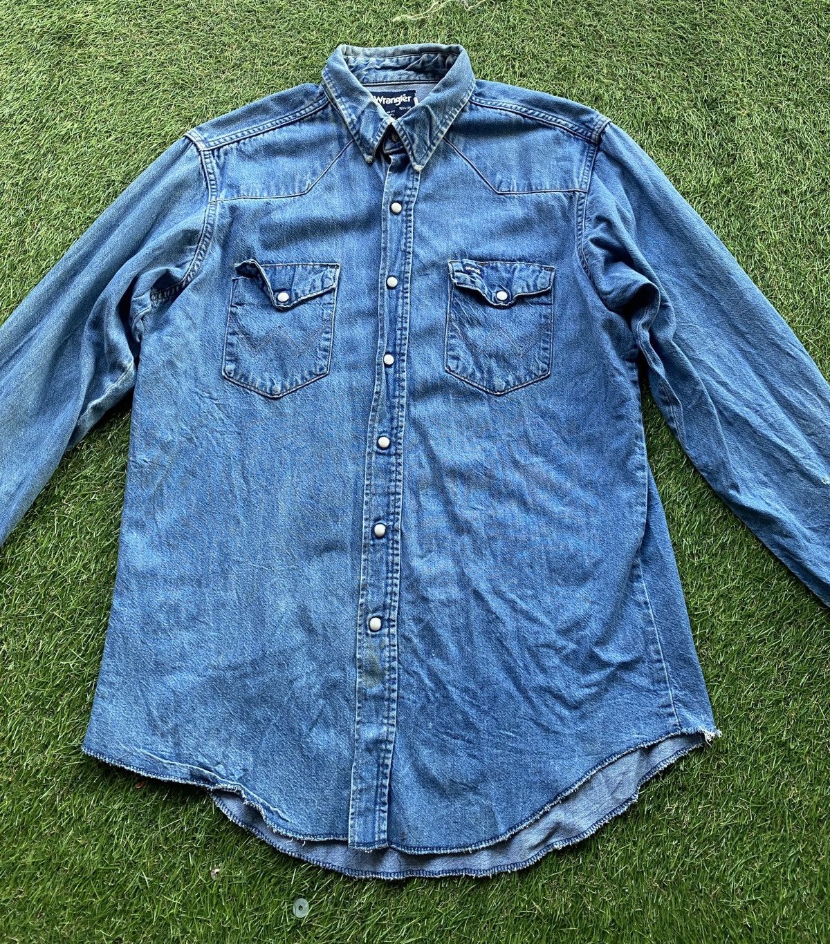 Vintage VINTAGE DENIM WESTERN SHIRT Size US L / EU 52-54 / 3 - 9 Thumbnail