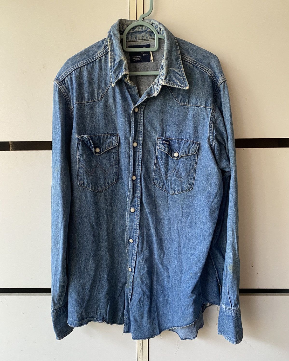 Vintage VINTAGE DENIM WESTERN SHIRT Size US L / EU 52-54 / 3 - 1 Thumbnail