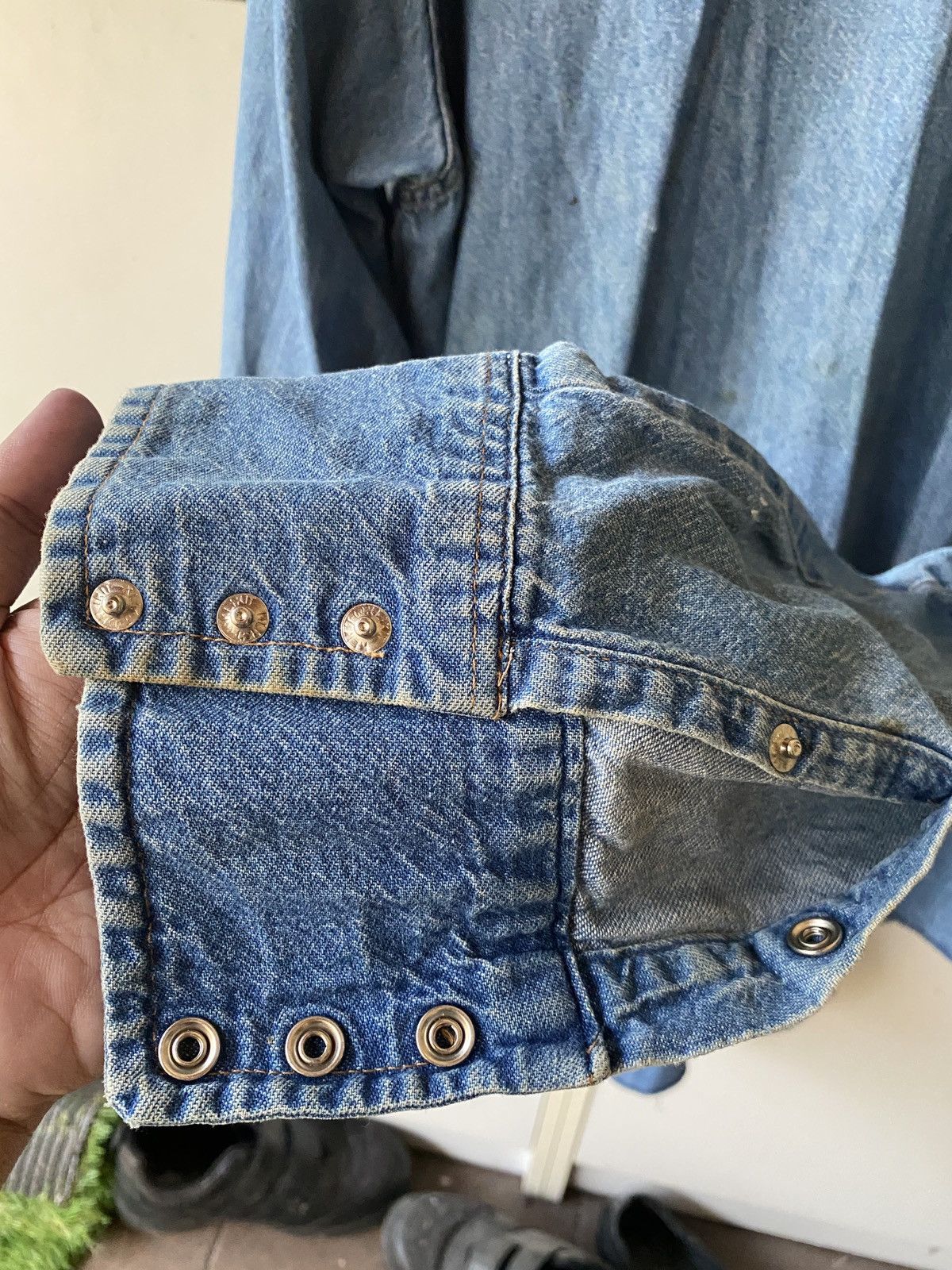 Vintage VINTAGE DENIM WESTERN SHIRT Size US L / EU 52-54 / 3 - 7 Thumbnail