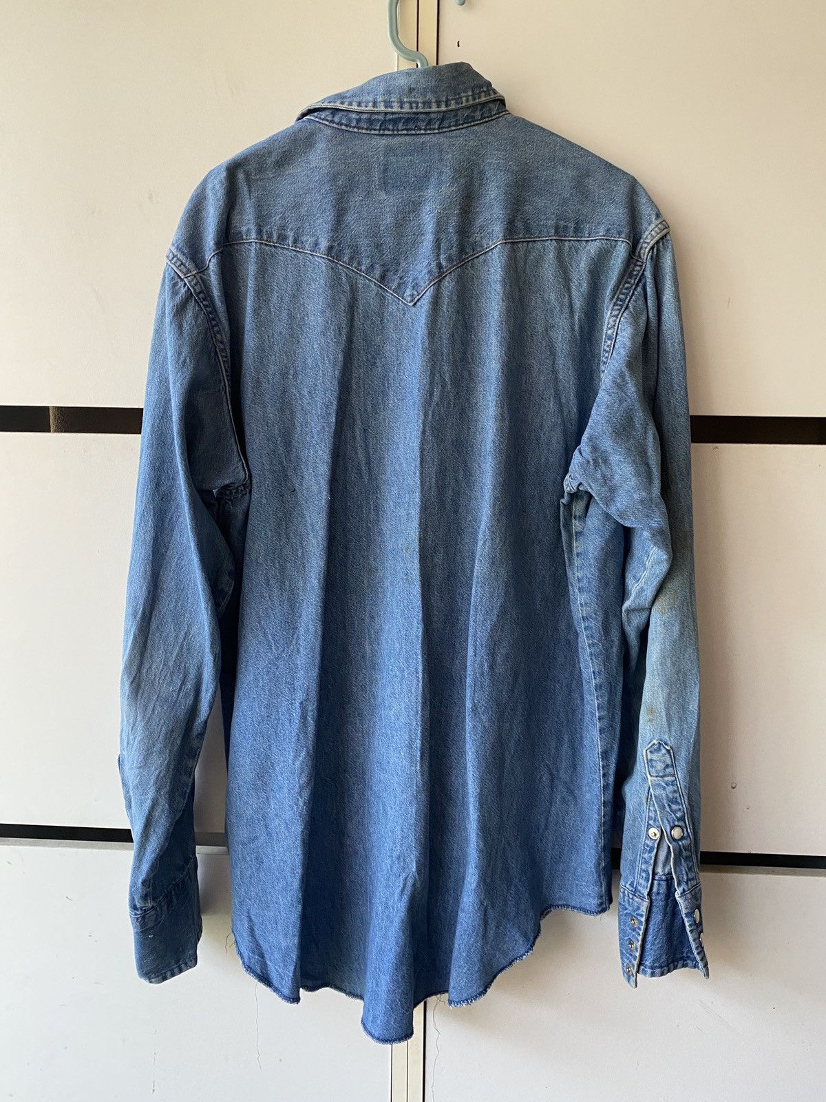 Vintage VINTAGE DENIM WESTERN SHIRT Size US L / EU 52-54 / 3 - 6 Thumbnail