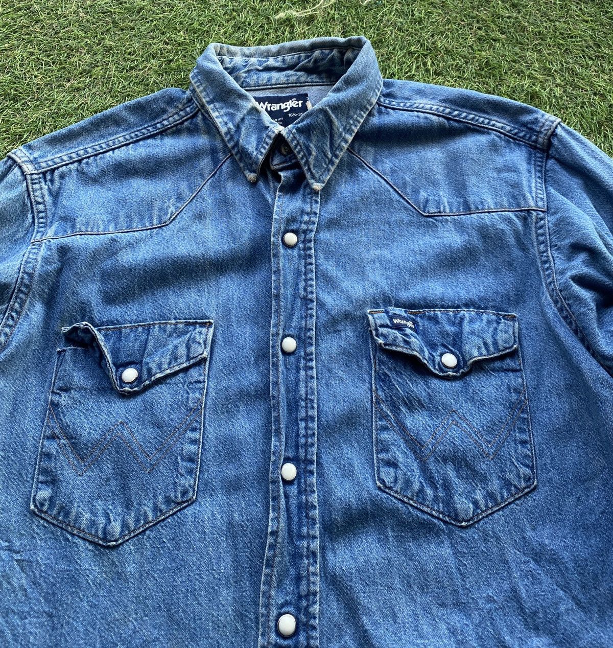 Vintage VINTAGE DENIM WESTERN SHIRT Size US L / EU 52-54 / 3 - 10 Thumbnail