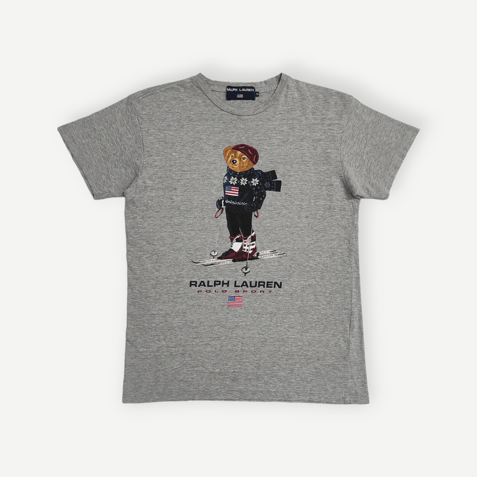 Vintage 90's POLO SPORT RALPH LAUREN SKI BEAR graphics Tee