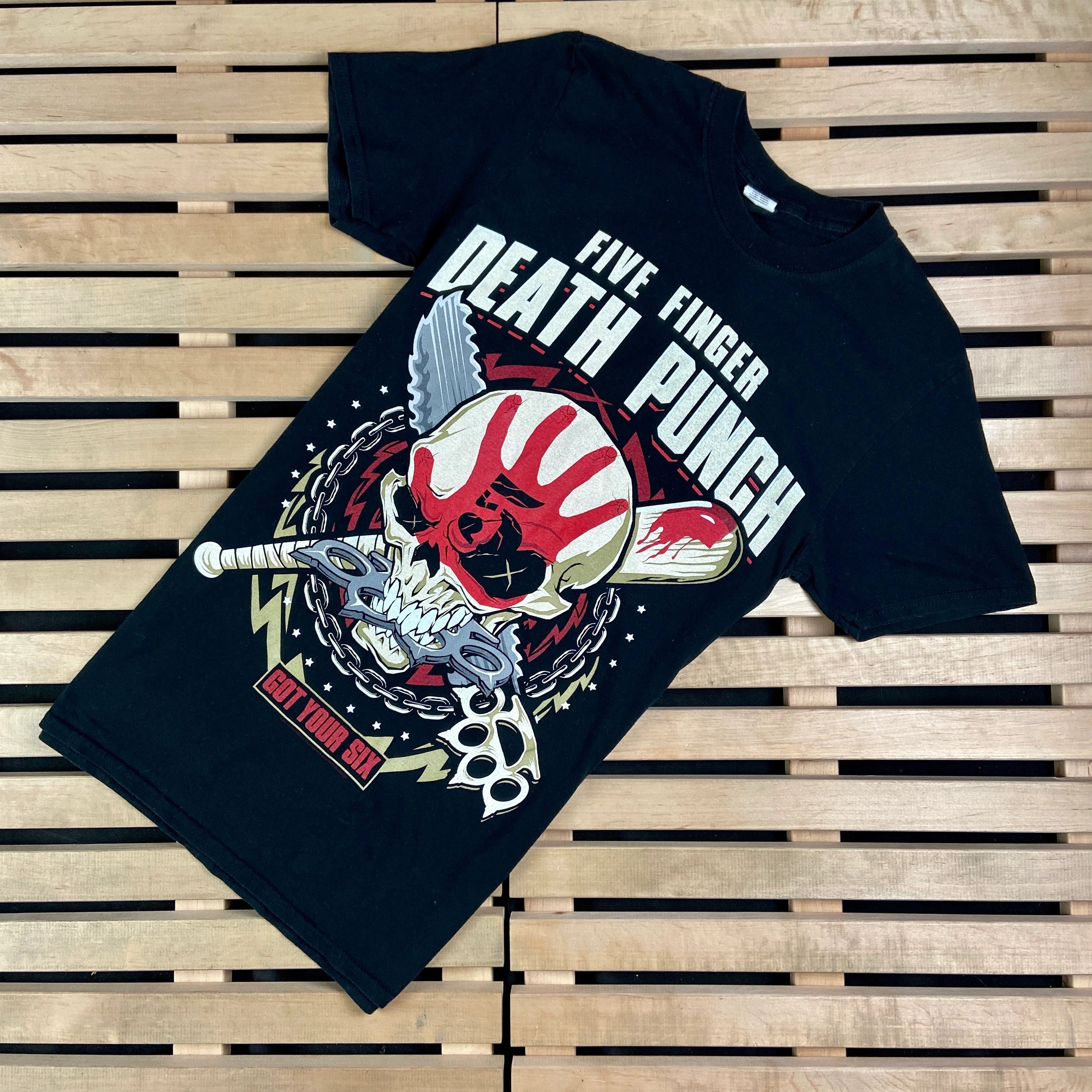 Band Tees × Vintage Mens Vintage T Shirt Five Finger Death Pung Size M Size US M / EU 48-50 / 2 - 1 Thumbnail