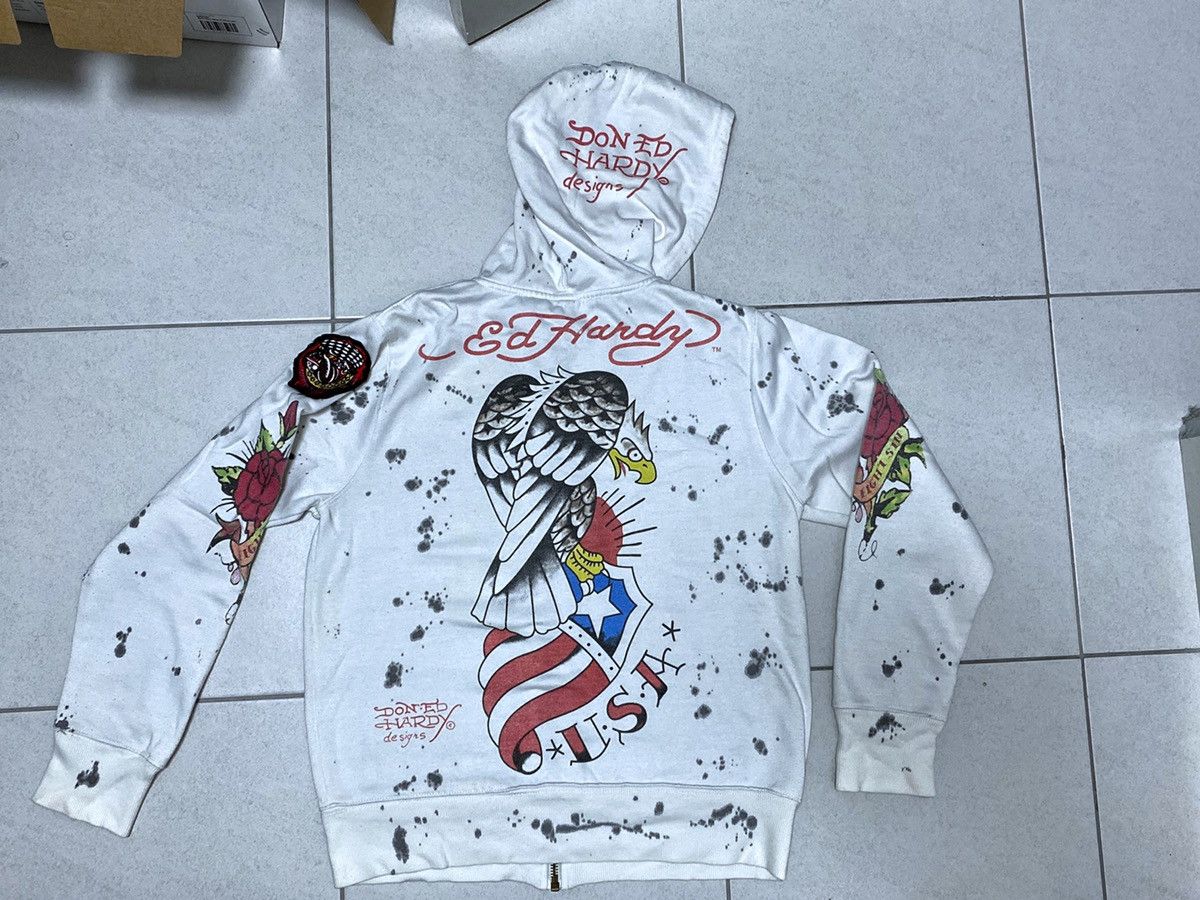 Ed Hardy Sweatshirt hardy The eagle big logo Size US M / EU 48-50 / 2 - 1 Thumbnail