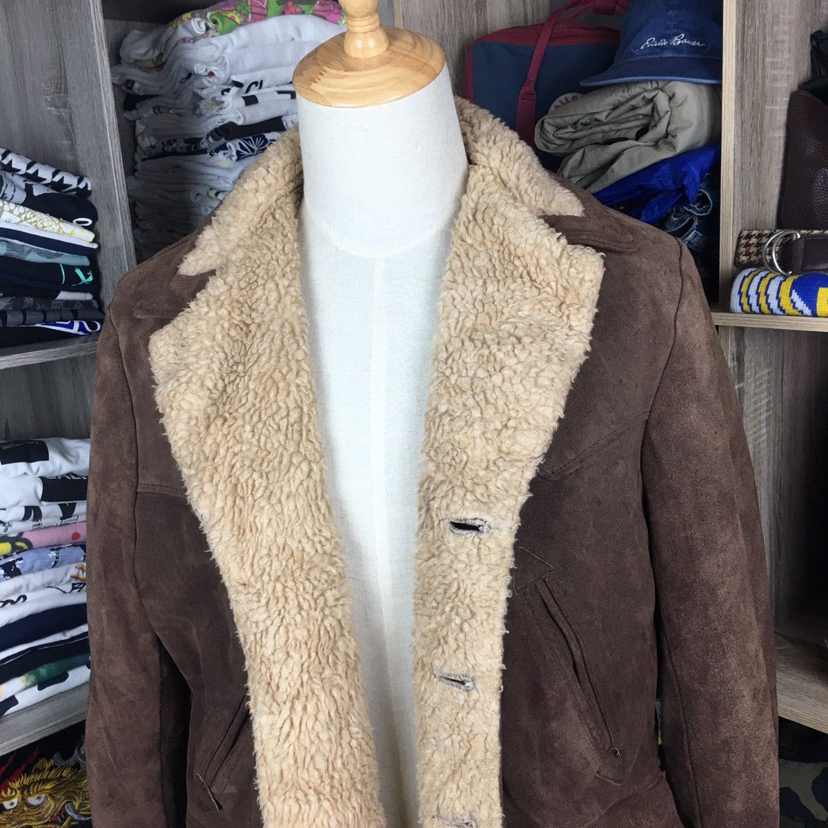 Schott 🥶Schott NYC Western Leather Shearling Jacket Travis Style Size US L / EU 52-54 / 3 - 3 Thumbnail
