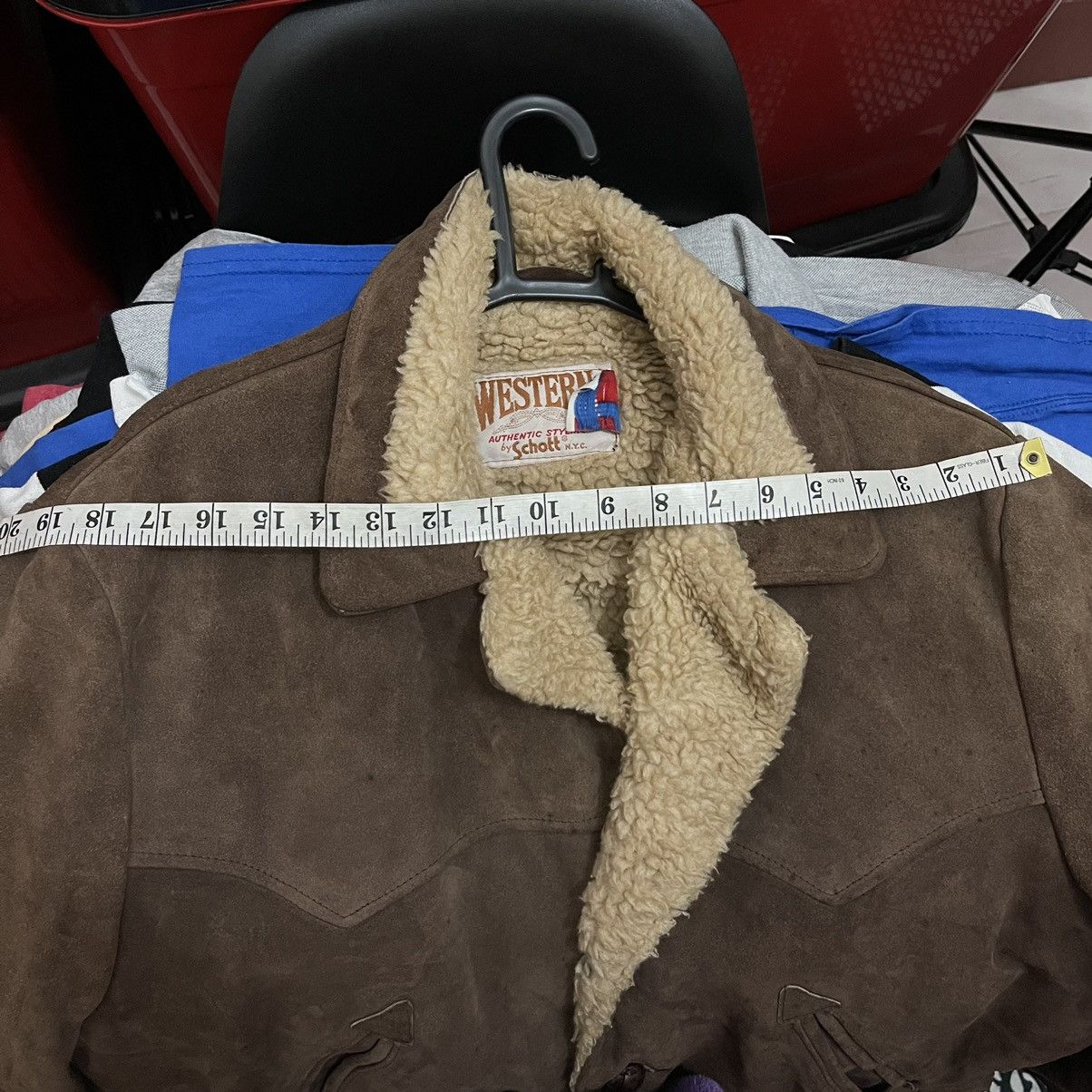 Schott 🥶Schott NYC Western Leather Shearling Jacket Travis Style Size US L / EU 52-54 / 3 - 9 Thumbnail