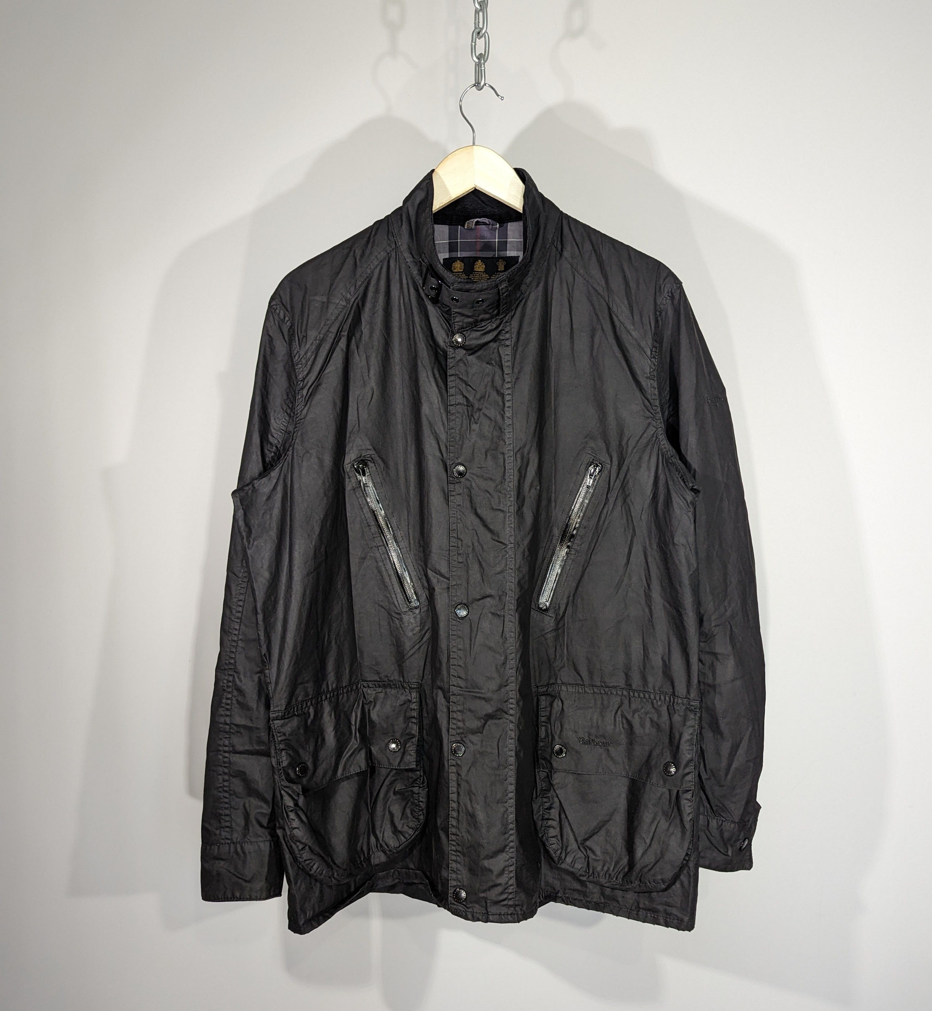 Barbour Barbour A1021 Zip International Wax Jacket L Made In England Size US L / EU 52-54 / 3 - 21 Thumbnail