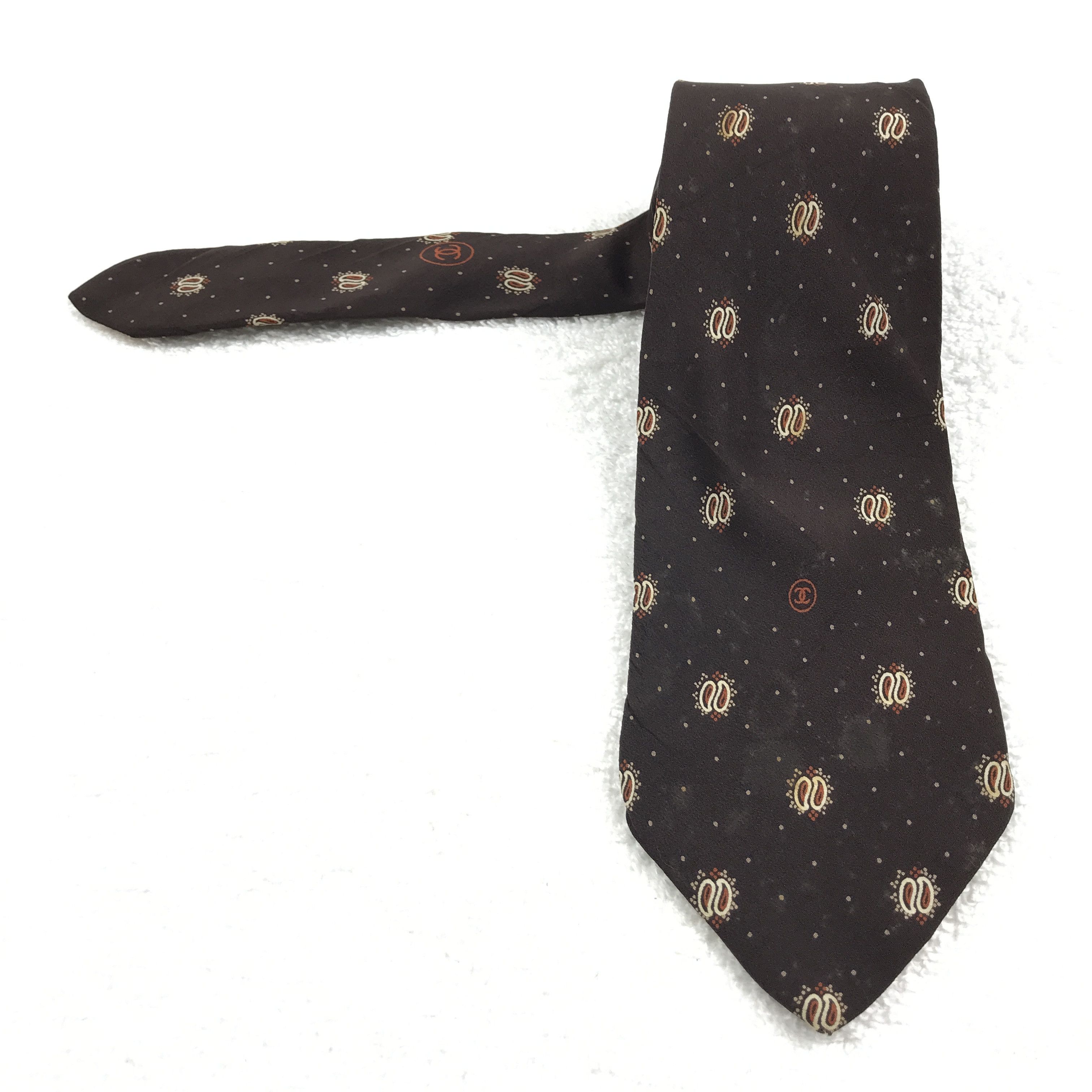 Vintage Chanel Necktie Pure Silk