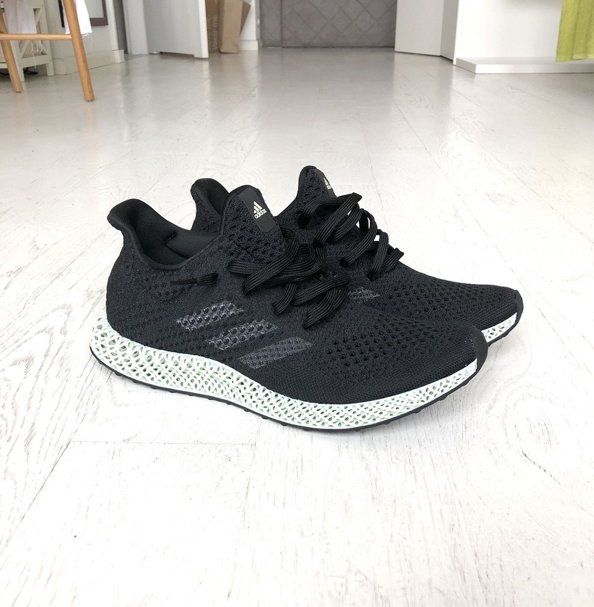 Adidas 4D FUTURECRAFT (Black Linen Green) Size US 9.5 / EU 42-43 - 2 Thumbnail
