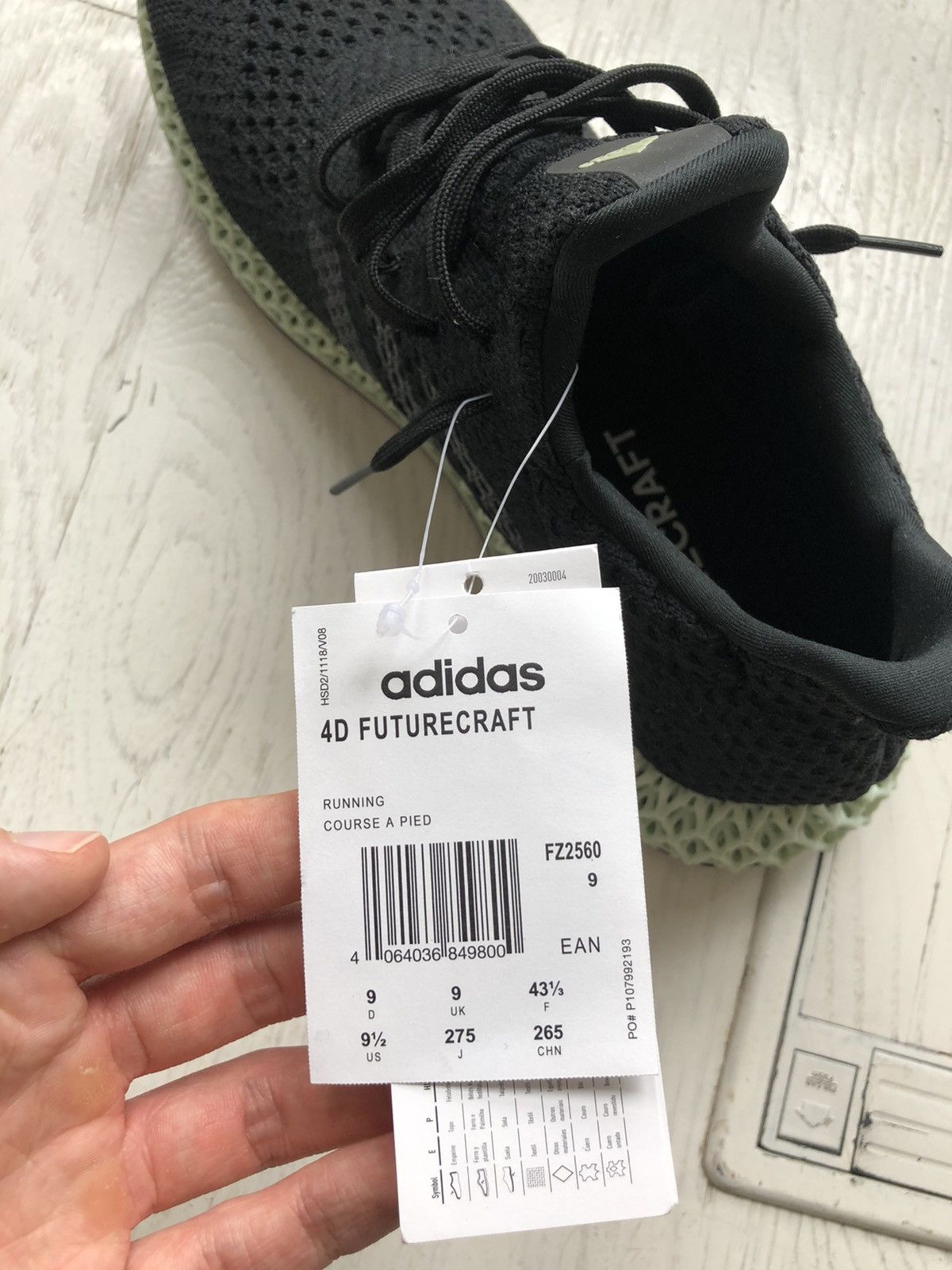 Adidas 4D FUTURECRAFT (Black Linen Green) Size US 9.5 / EU 42-43 - 4 Thumbnail