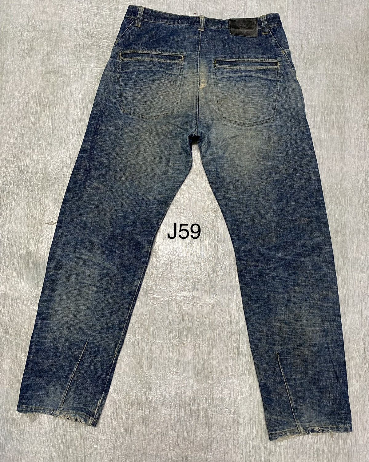 image of Best Offerbaggy Scanner Distressed Denim Jeans in Blue, Men's (Size 34)